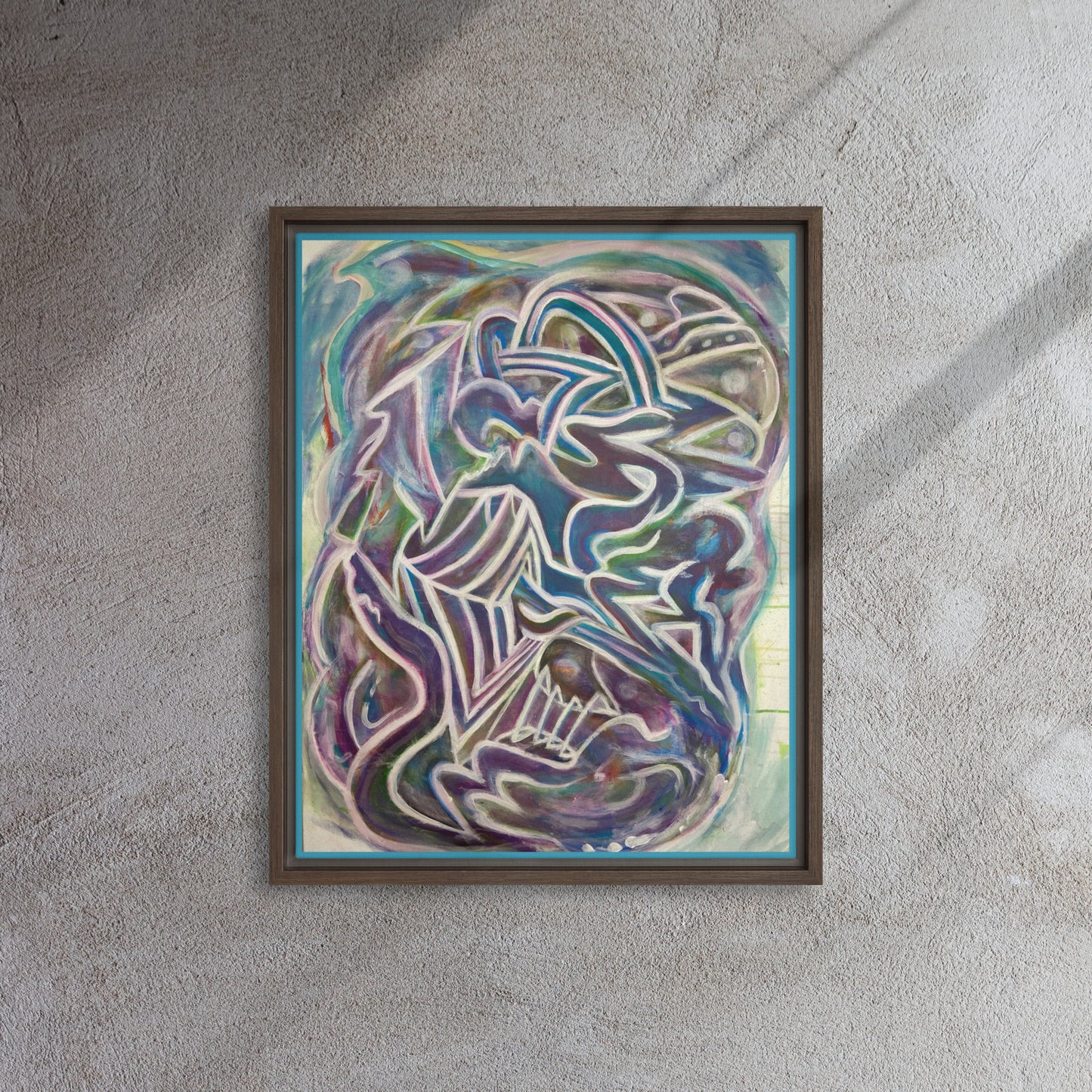 Nuroplasticity by Tyler Bentley | Framed canvas