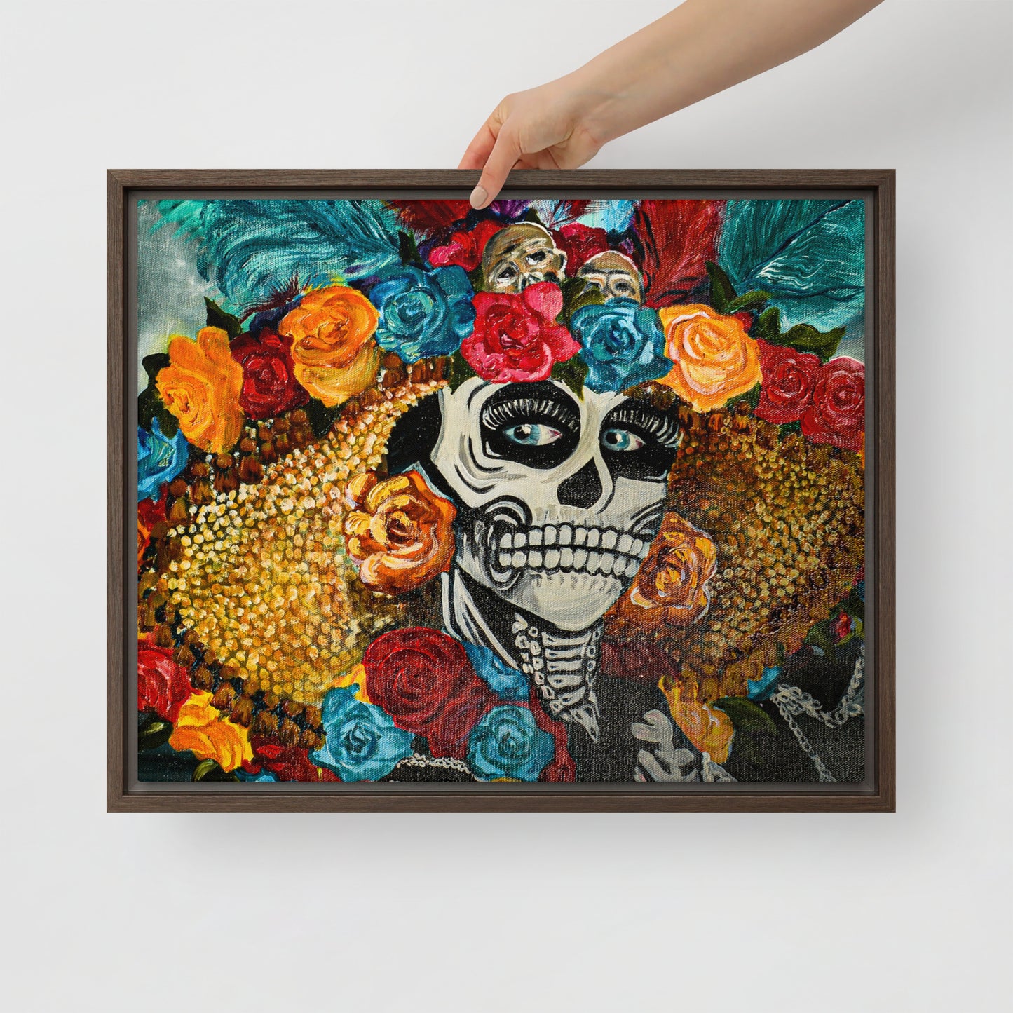 La Catrina by Andrea Rodriguez | Framed canvas