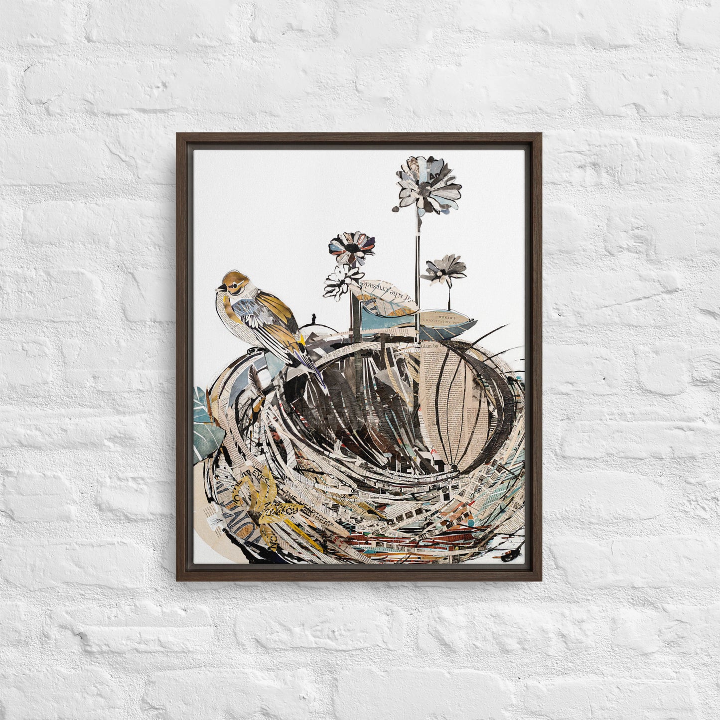 Empty Nest by Amy Bumpus | Framed canvas