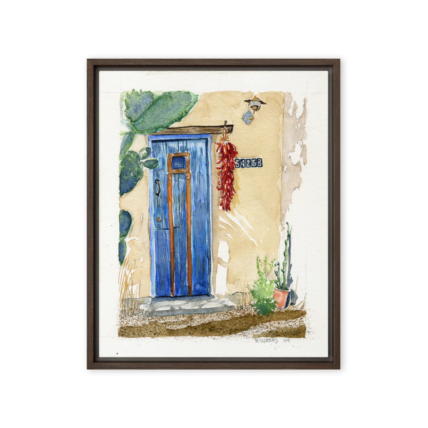 Blue Door Ft Lowell by Rob Waters | Framed canvas