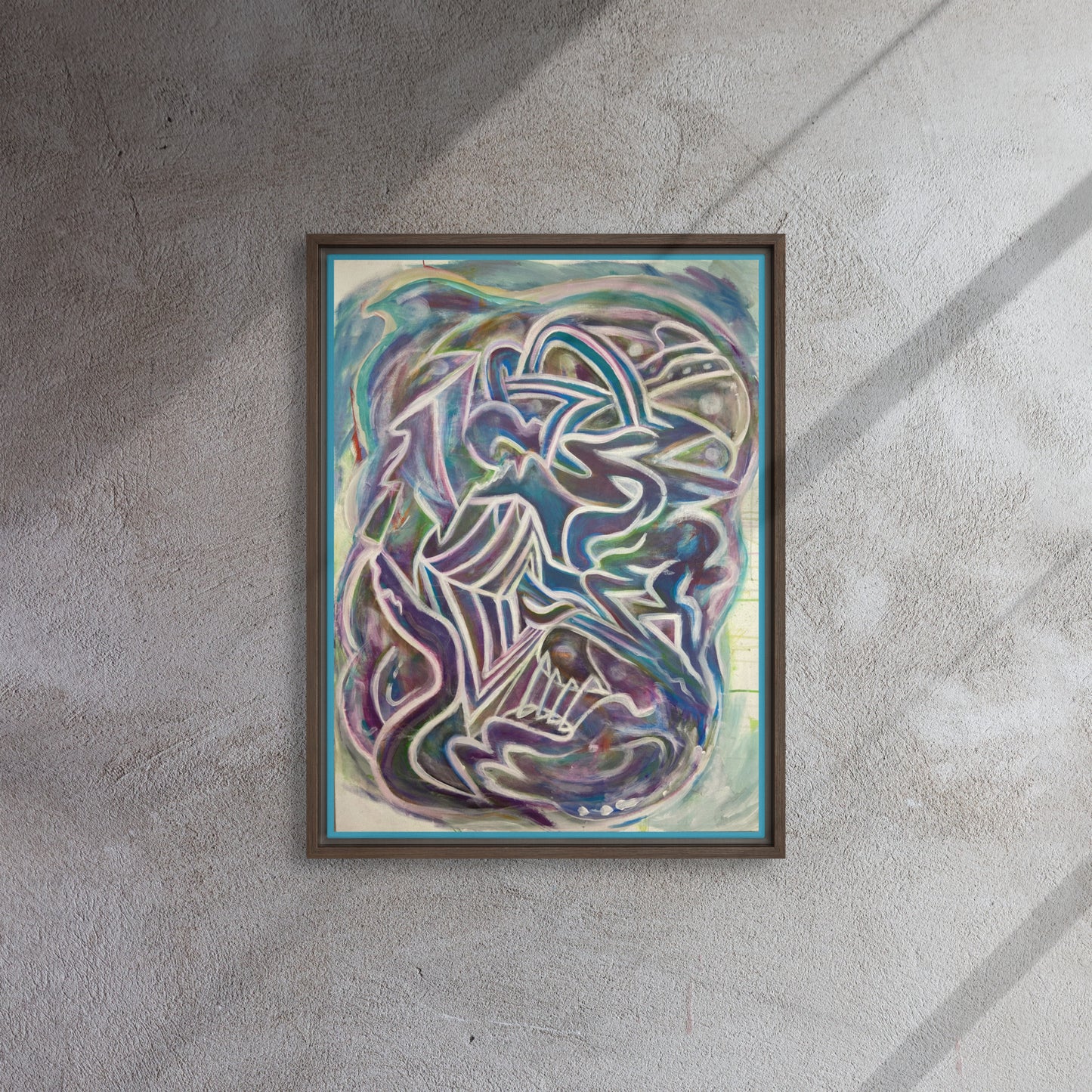 Nuroplasticity by Tyler Bentley | Framed canvas