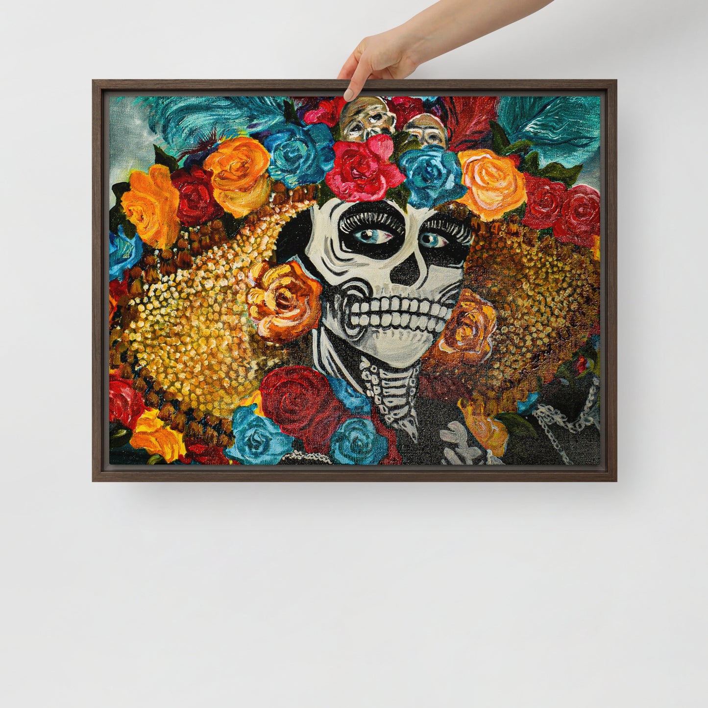 La Catrina by Andrea Rodriguez | Framed canvas