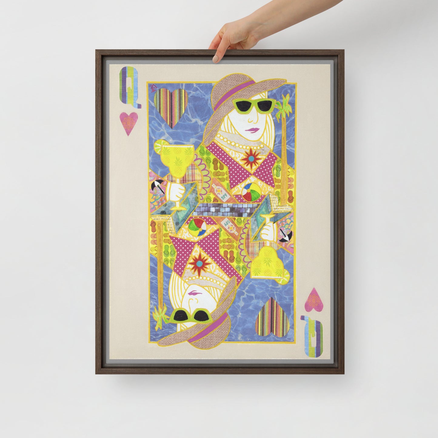 Queen of Hearts by Suzanne Villella | Framed canvas