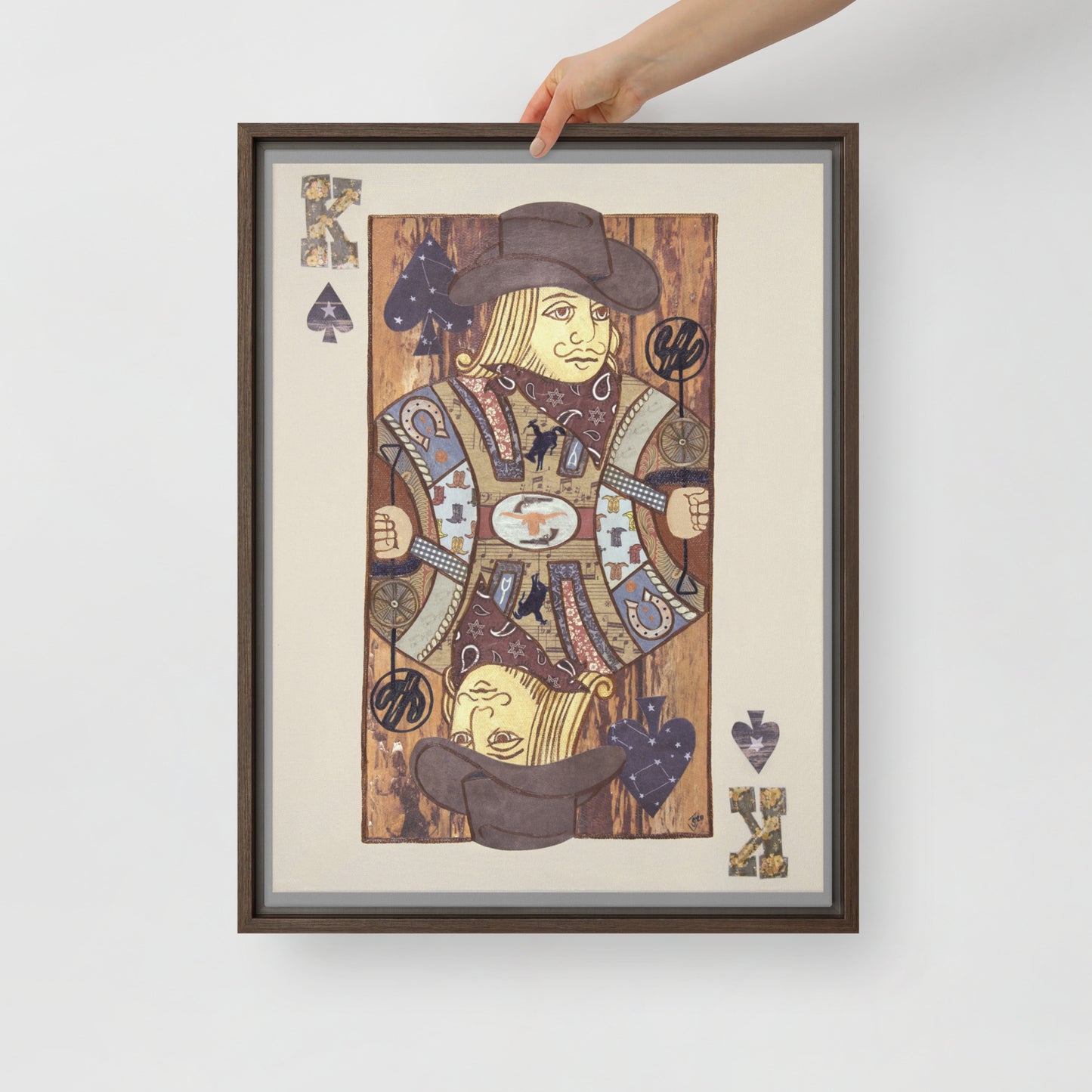 King of Spades by Suzanne Villella | Framed canvas