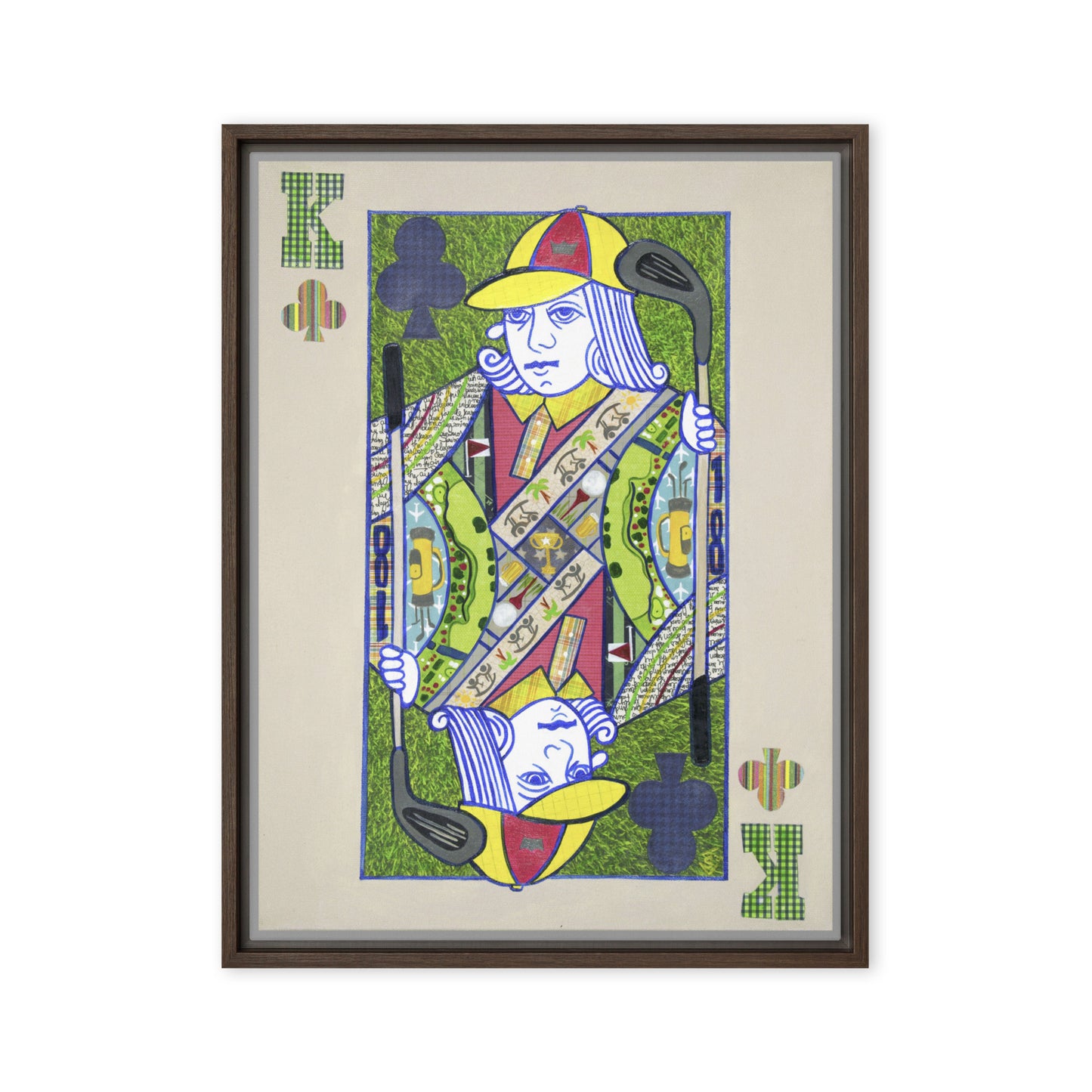 King of Clubs by Suzanne Villella | Framed canvas