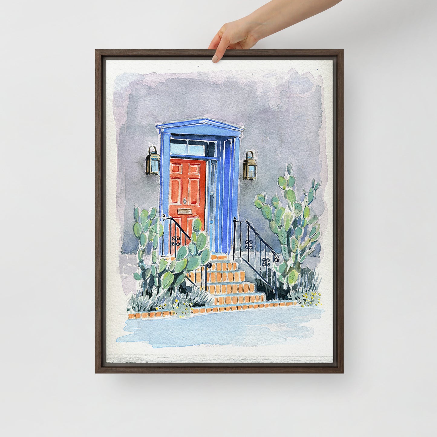 Red Door - Tucson's Presidio by Rob Waters | Framed canvas