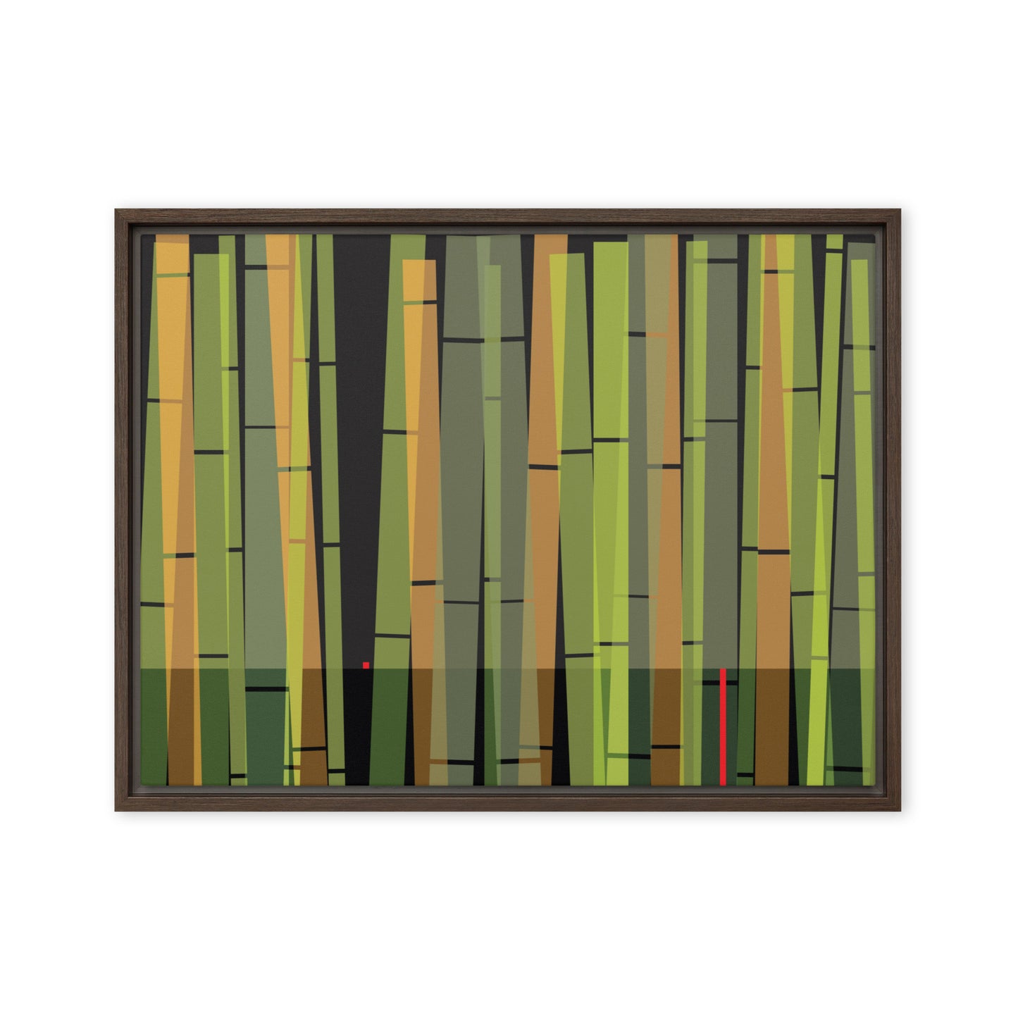 BambooScape by Damon Leverett | Framed canvas