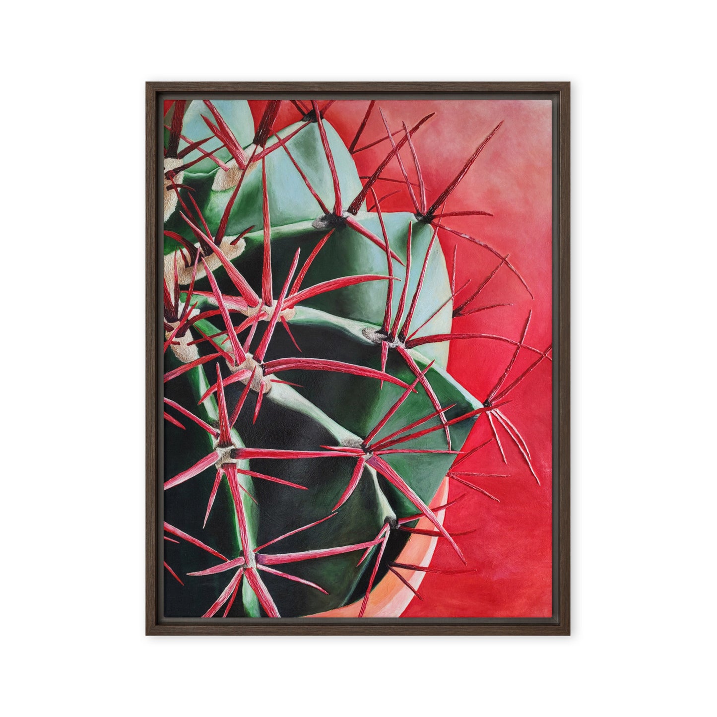 Red Barrell by Lara Somers | Framed canvas