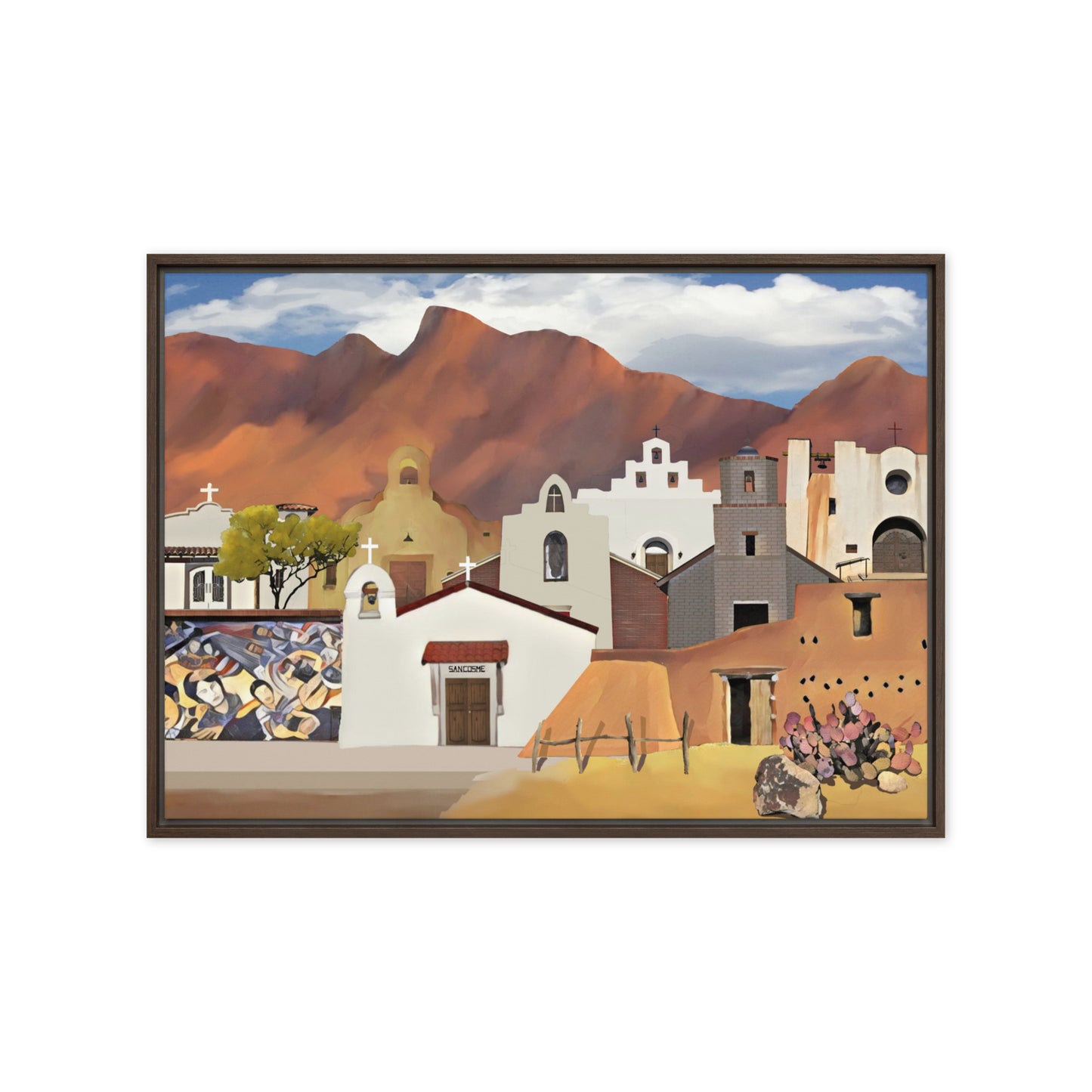 Churches, Chapels & Missions by Mike Berren | Framed canvas