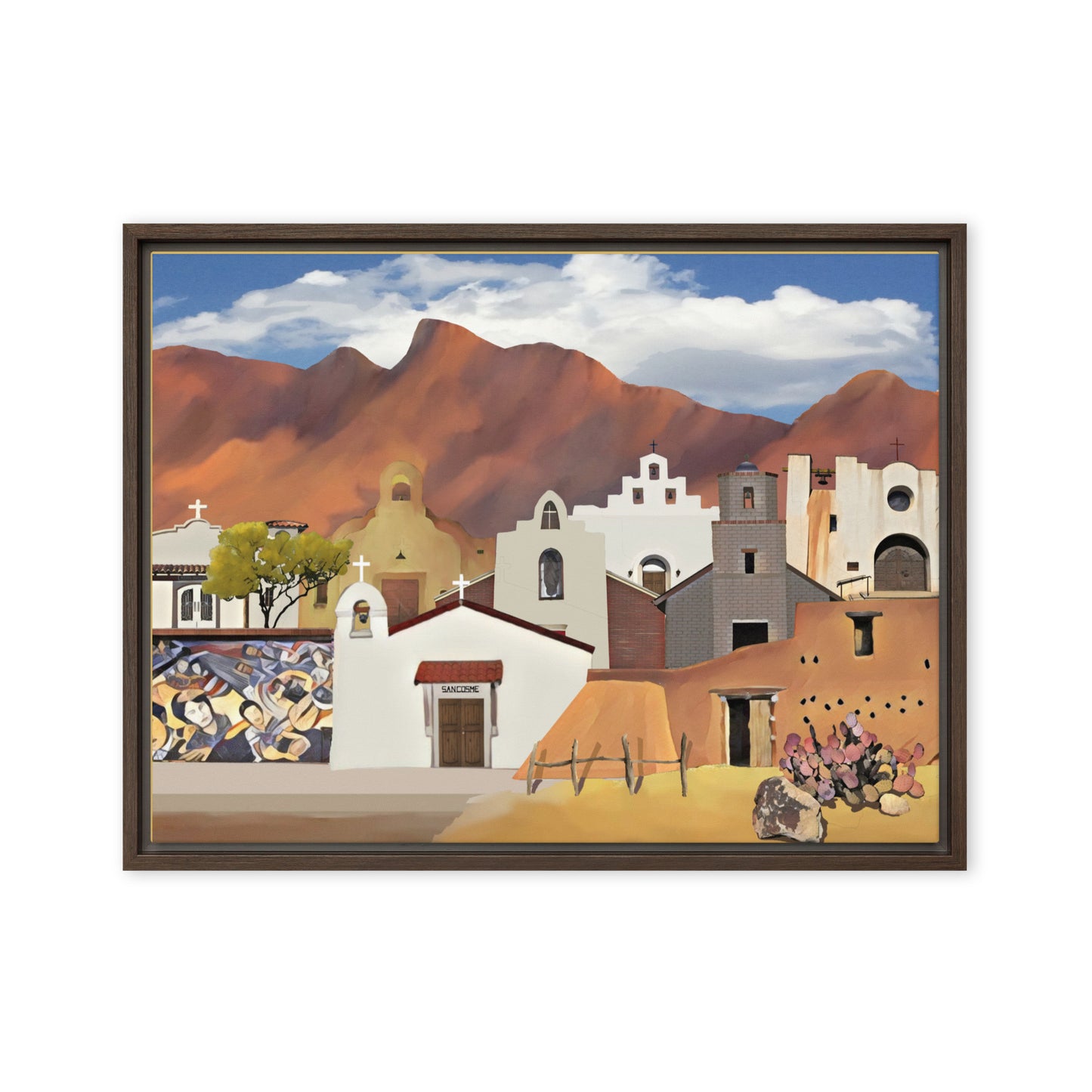 Churches, Chapels & Missions by Mike Berren | Framed canvas