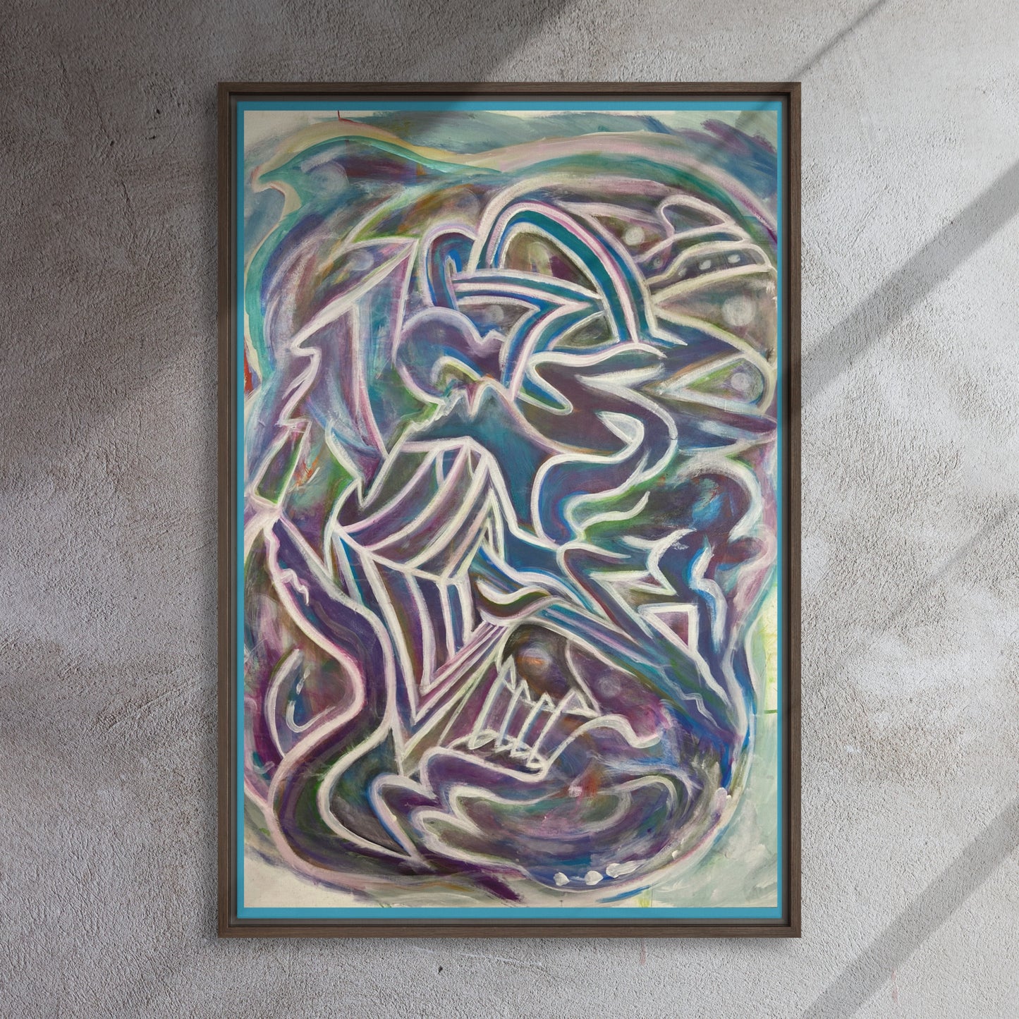 Nuroplasticity by Tyler Bentley | Framed canvas