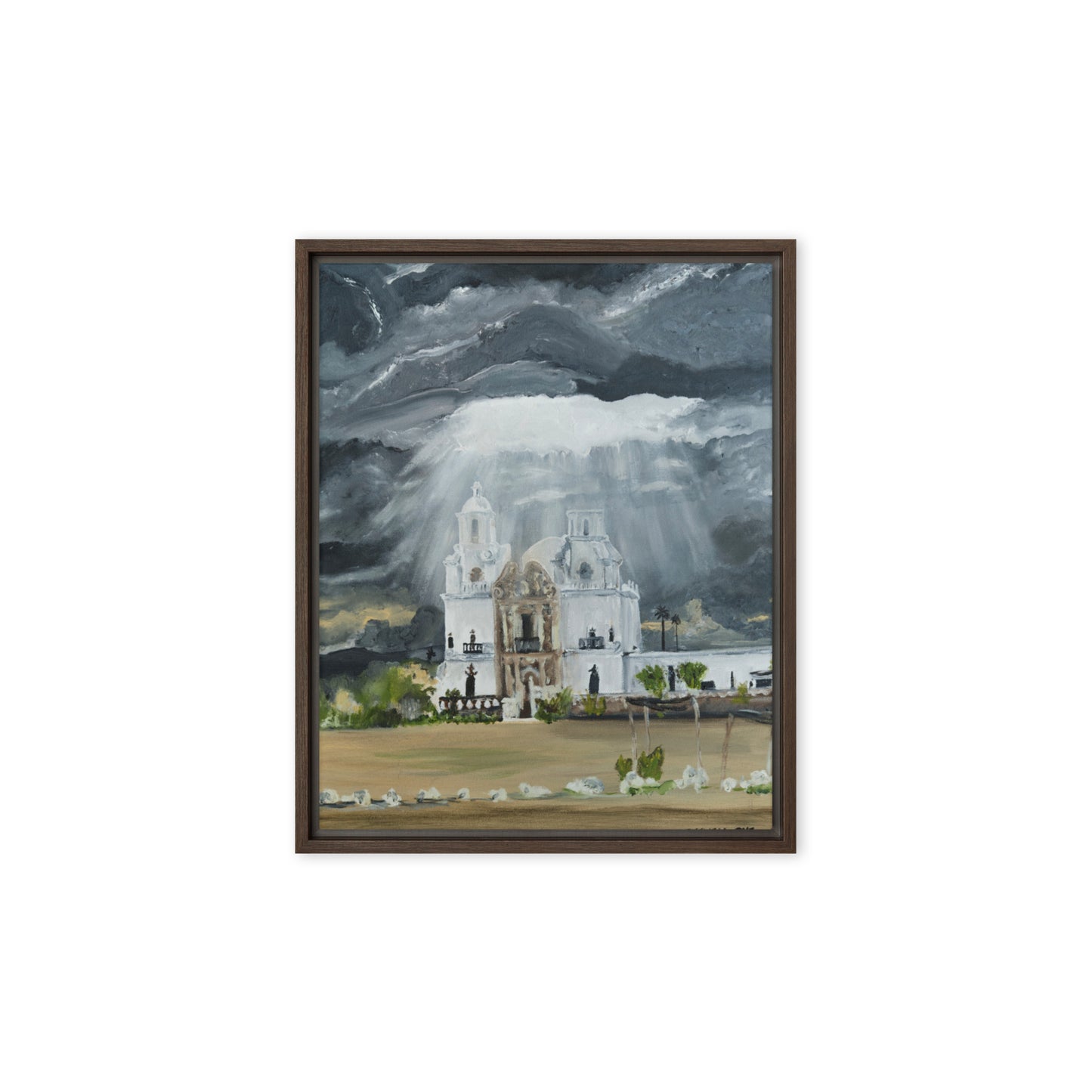 Heaven Opens Over San Xavier by Steven Bye | Framed canvas