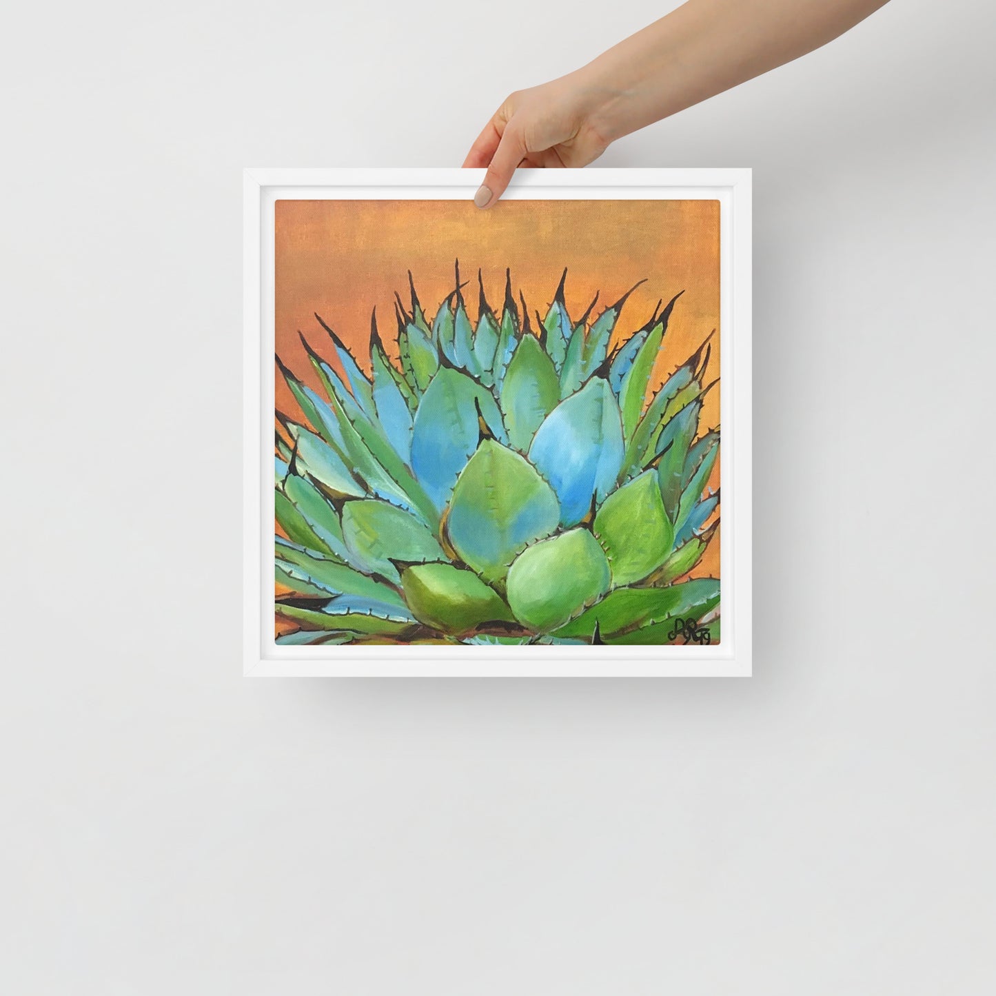 Blue Agave by Andrea Rodriguez | Framed Canvas Print