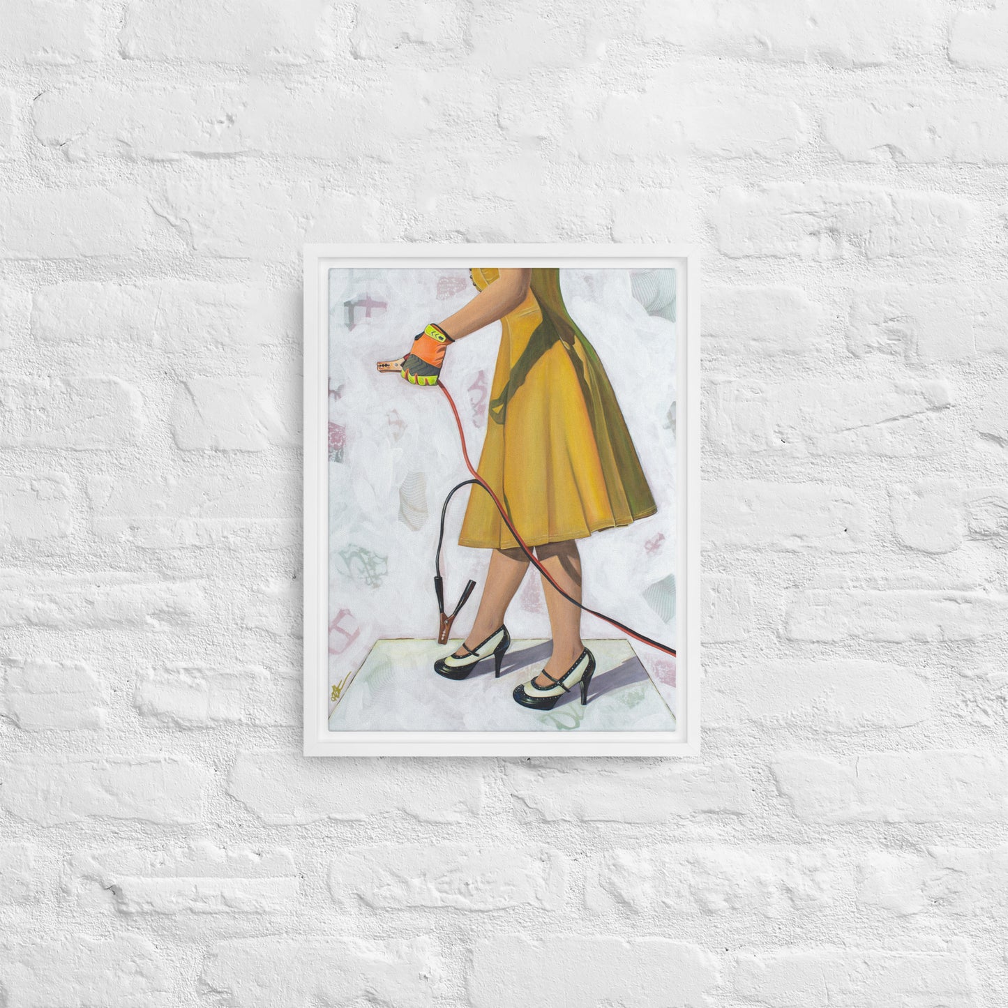 Self Starter by Kathleen Arthur | Framed canvas