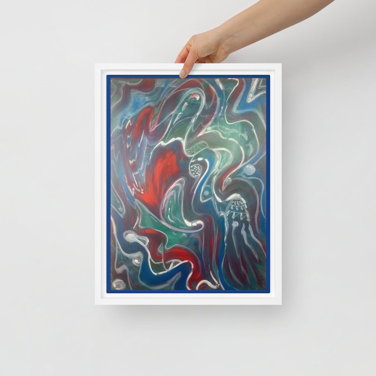 Red or Blue  by Tyler Bentley | Framed canvas