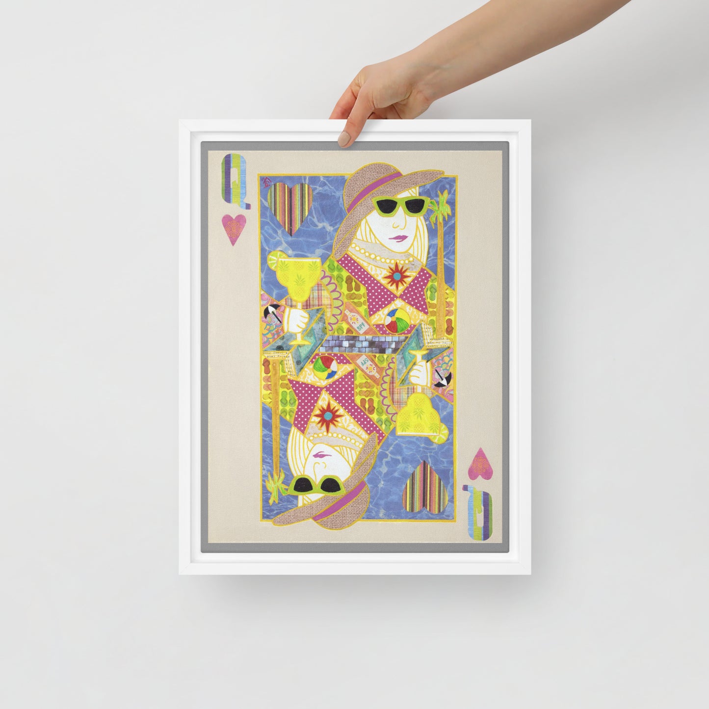 Queen of Hearts by Suzanne Villella | Framed canvas