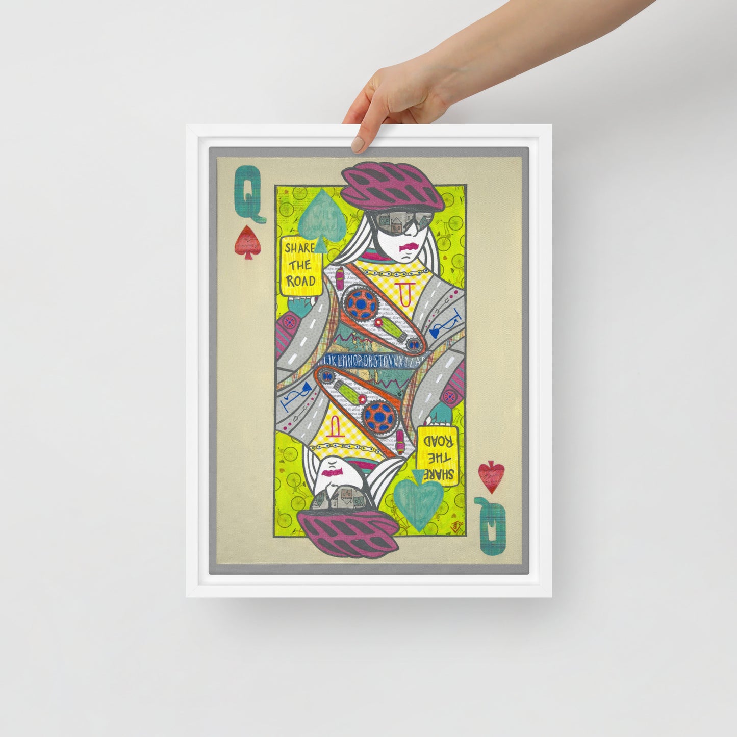 Queen of Spades by Suzanne Villella | Framed canvas