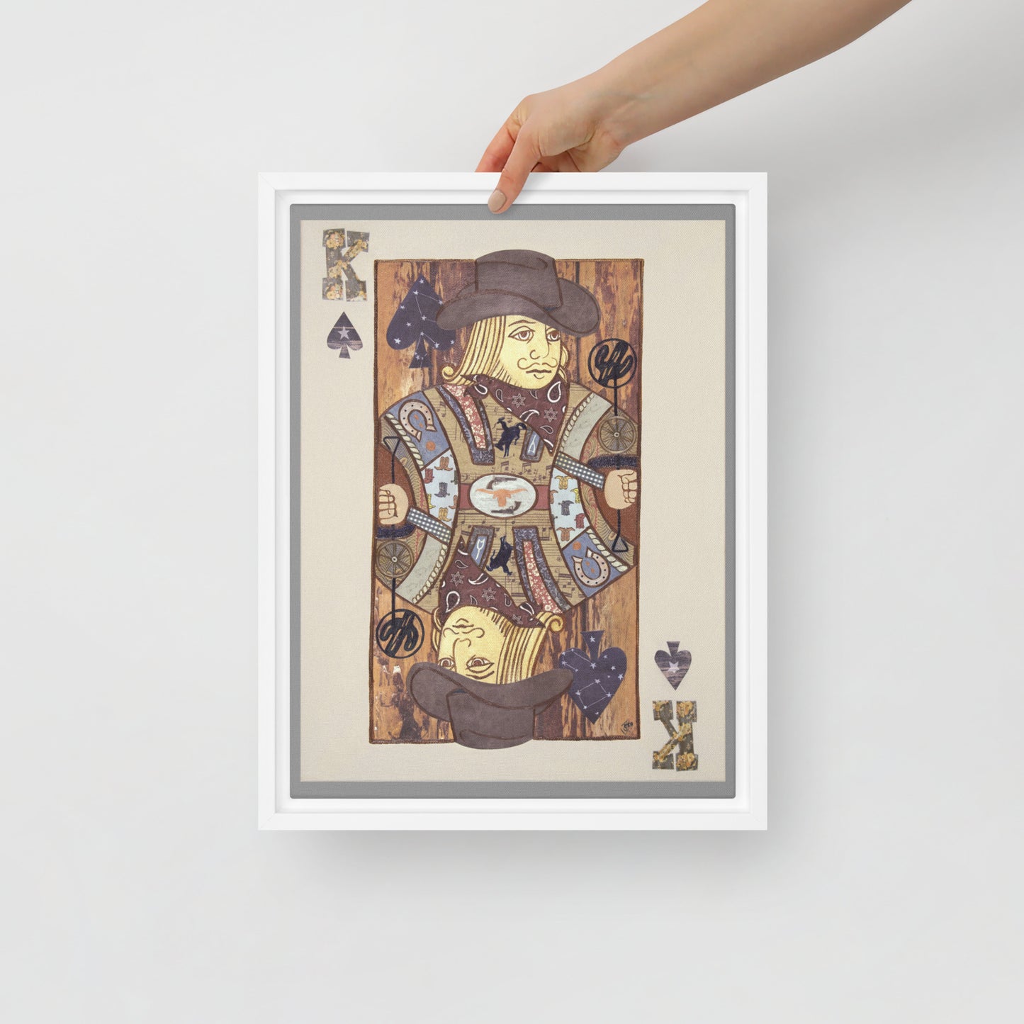 King of Spades by Suzanne Villella | Framed canvas