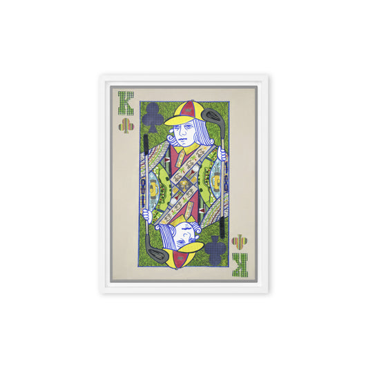 King of Clubs by Suzanne Villella | Framed canvas