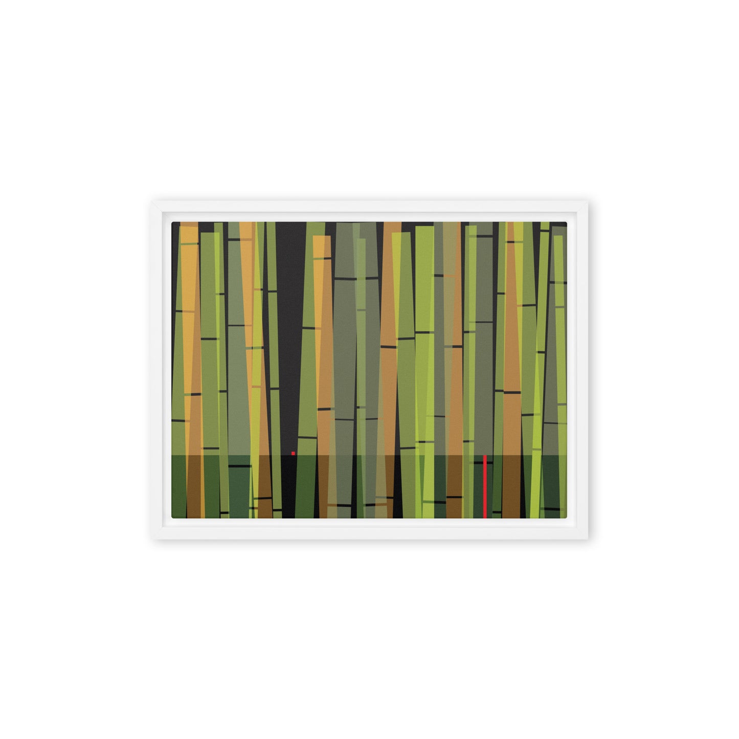 BambooScape by Damon Leverett | Framed canvas