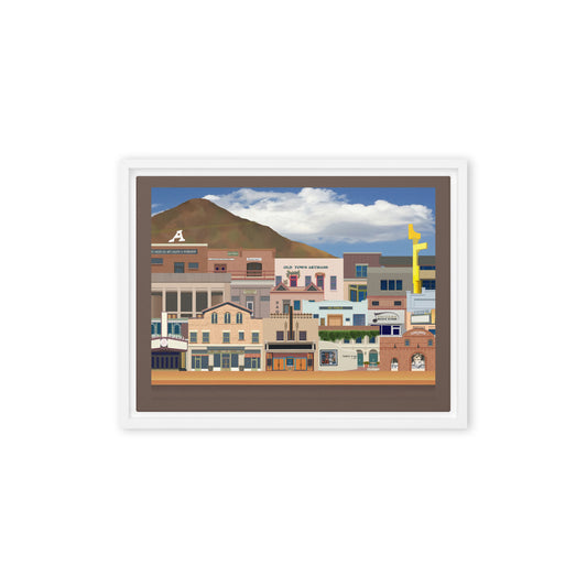 Dowtown A&E by Mike Berren | Framed canvas