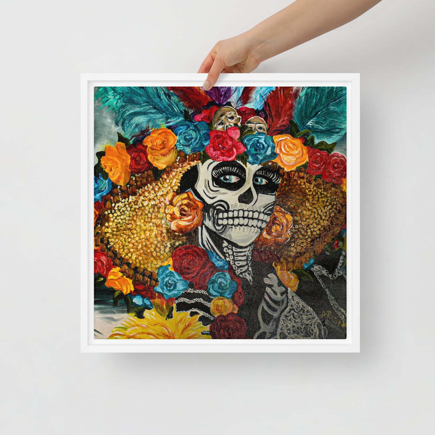 La Catrina by Andrea Rodriguez | Framed canvas