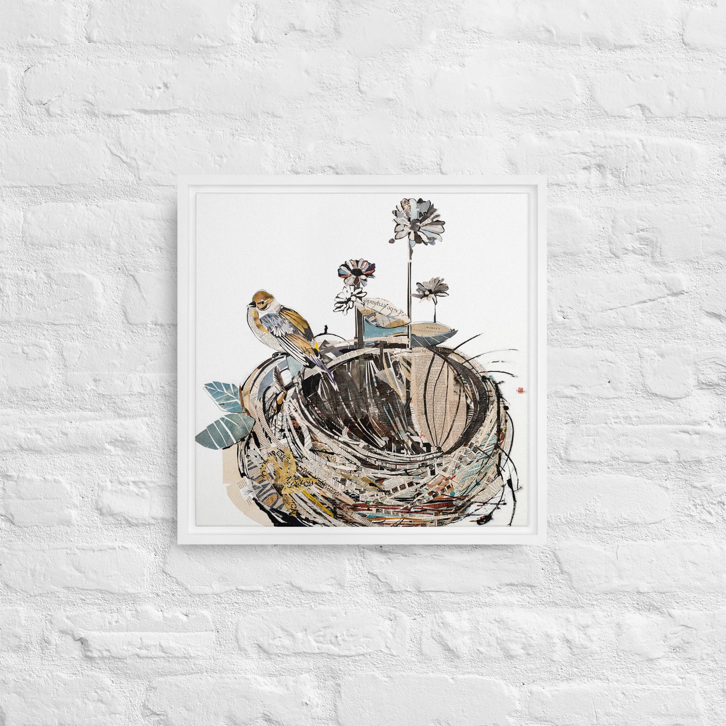 Empty Nest by Amy Bumpus | Framed canvas