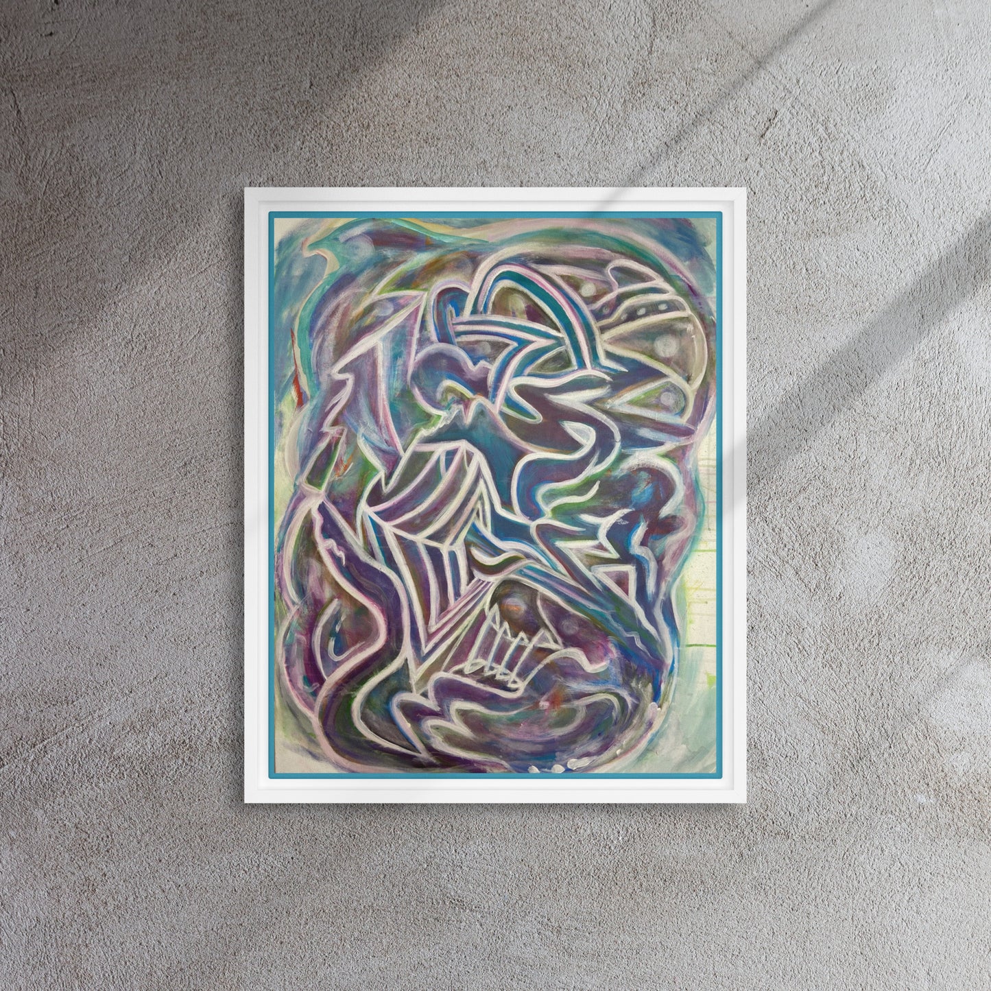 Nuroplasticity by Tyler Bentley | Framed canvas