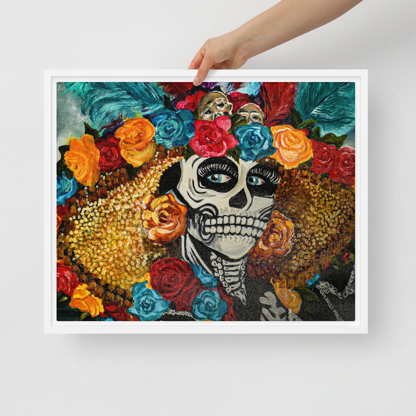 La Catrina by Andrea Rodriguez | Framed canvas