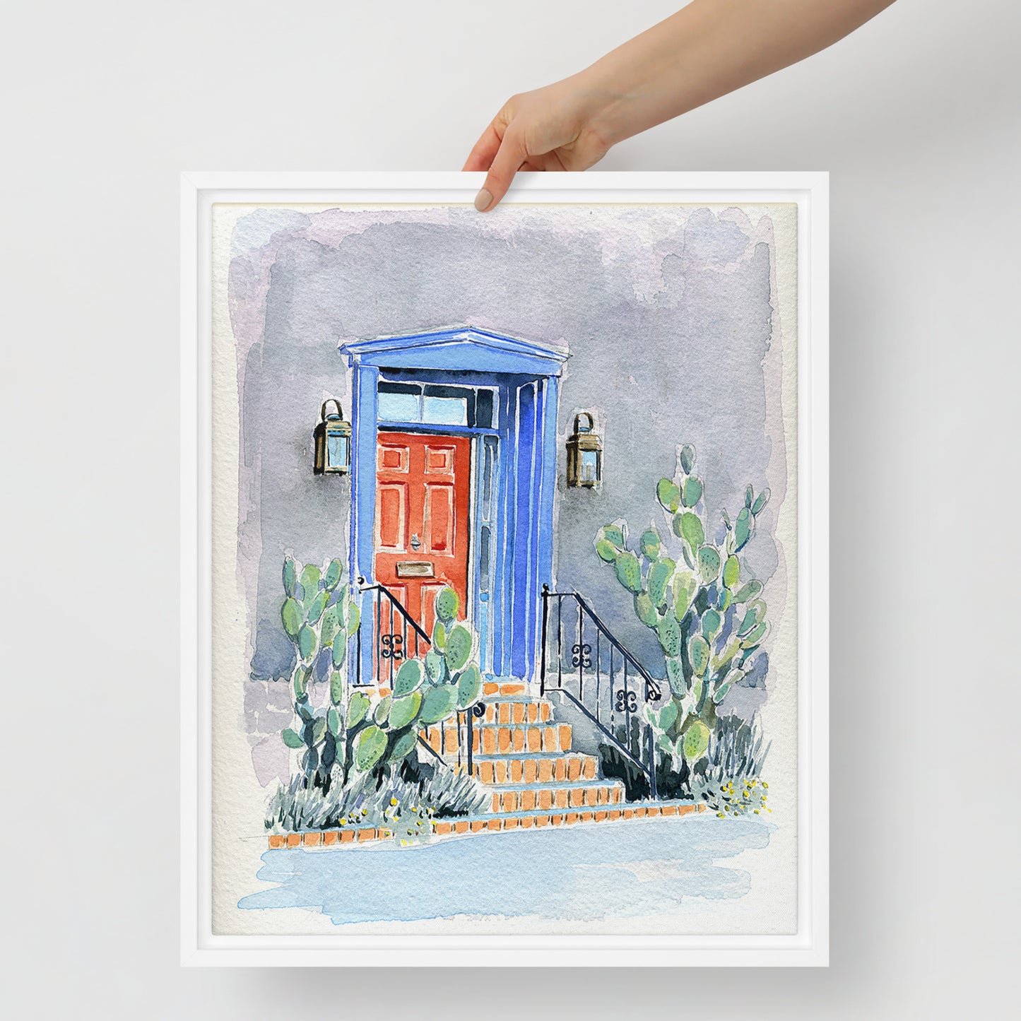 Red Door - Tucson's Presidio by Rob Waters | Framed canvas