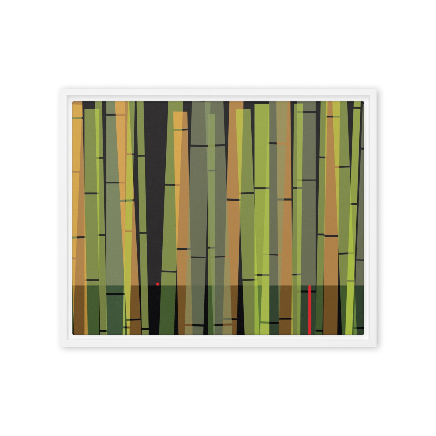 BambooScape by Damon Leverett | Framed canvas