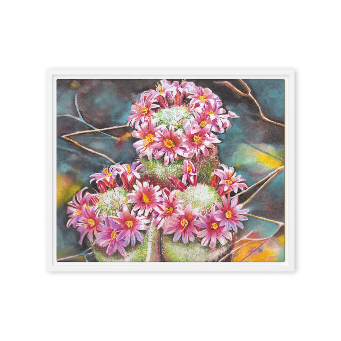 Pin Cushion by Amber Pierson | Framed canvas