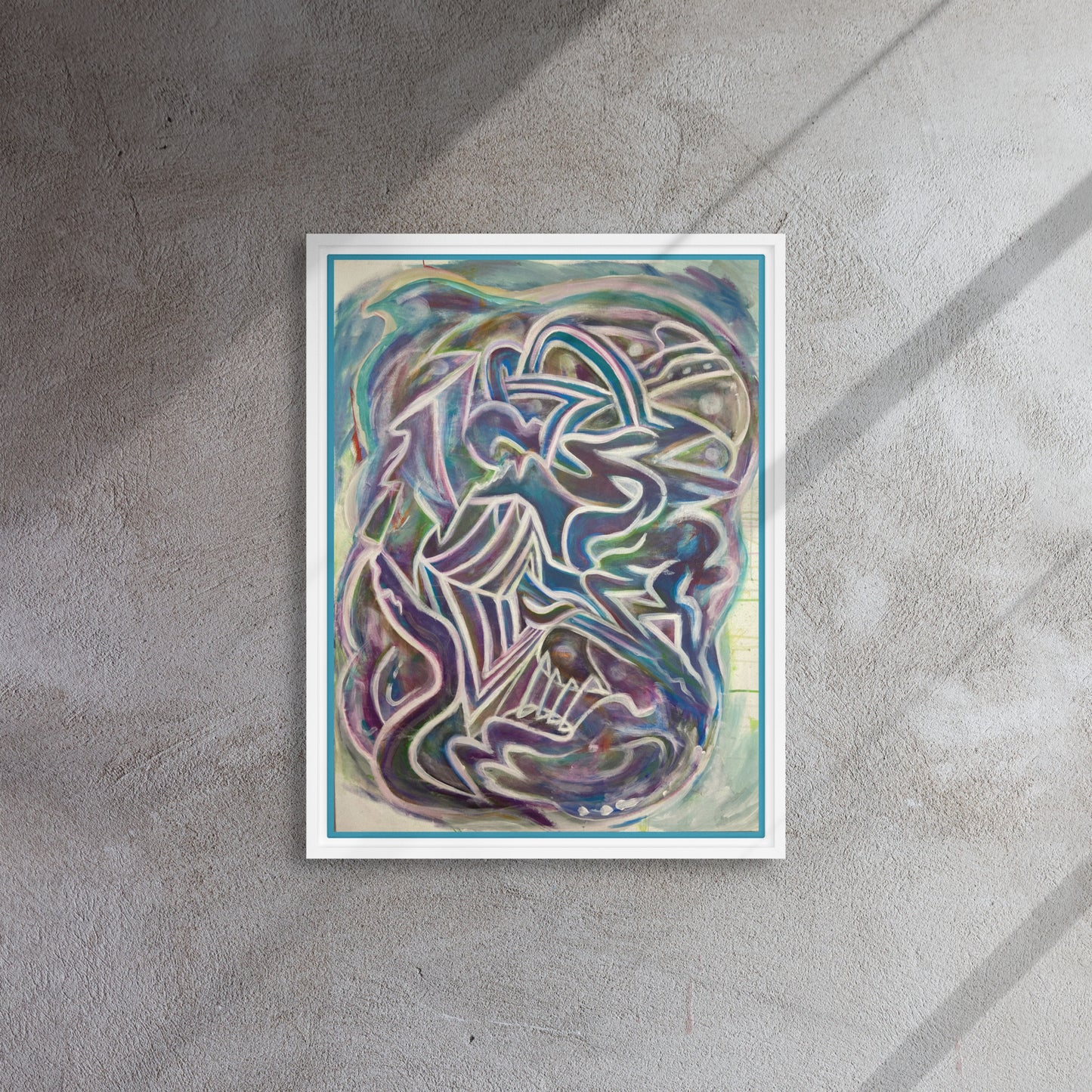 Nuroplasticity by Tyler Bentley | Framed canvas