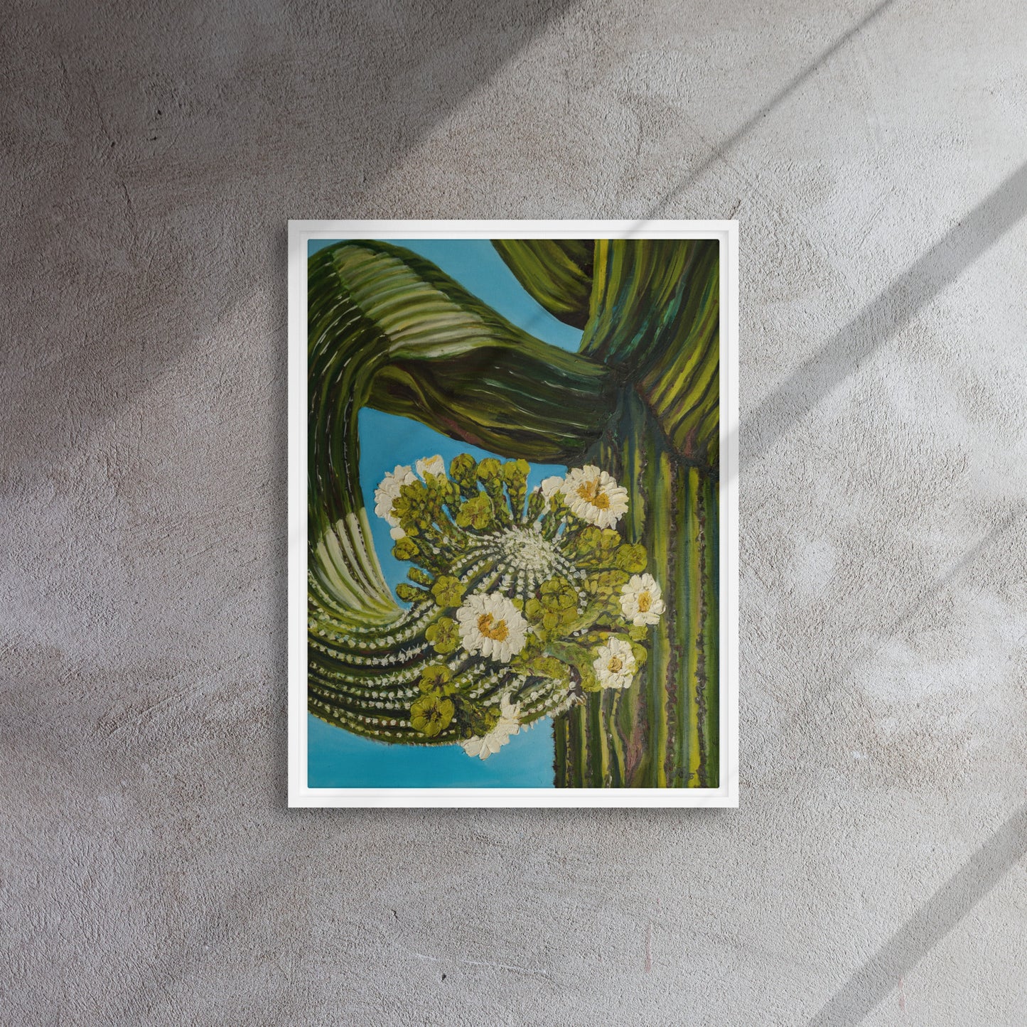 Twisted Saguaro by Andrea Rodriguez | Framed Canvas Print