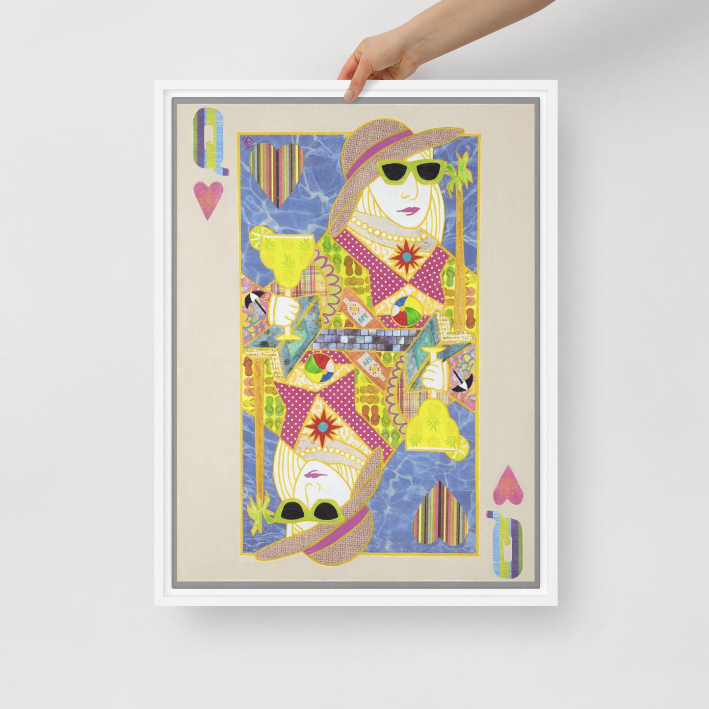 Queen of Hearts by Suzanne Villella | Framed canvas