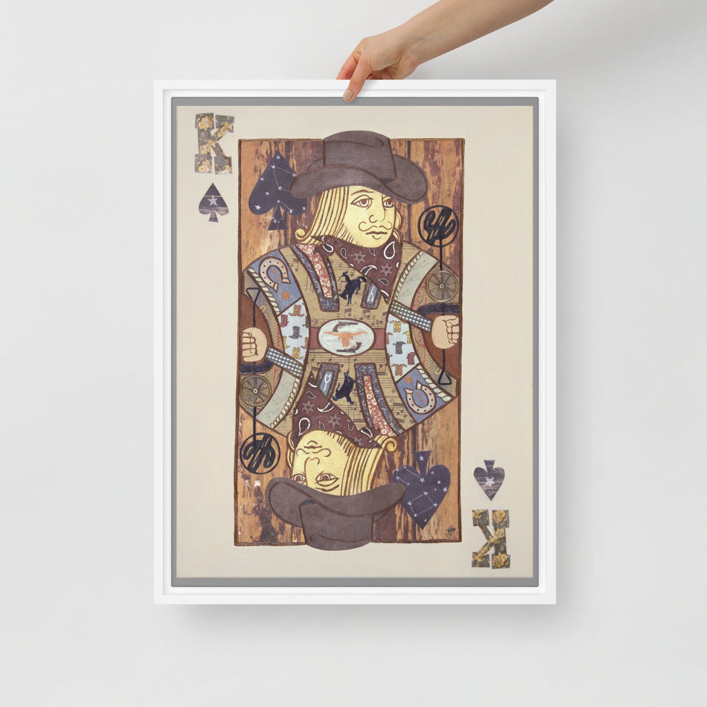 King of Spades by Suzanne Villella | Framed canvas