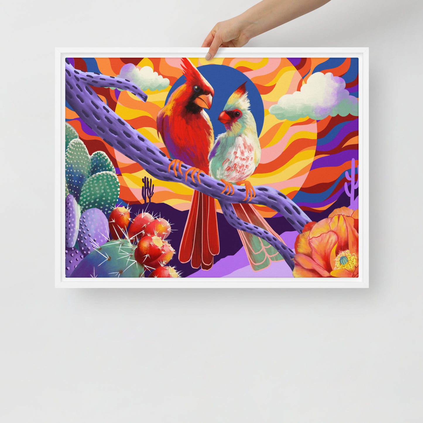 Love Birds by Jessica Gonzales | Framed canvas