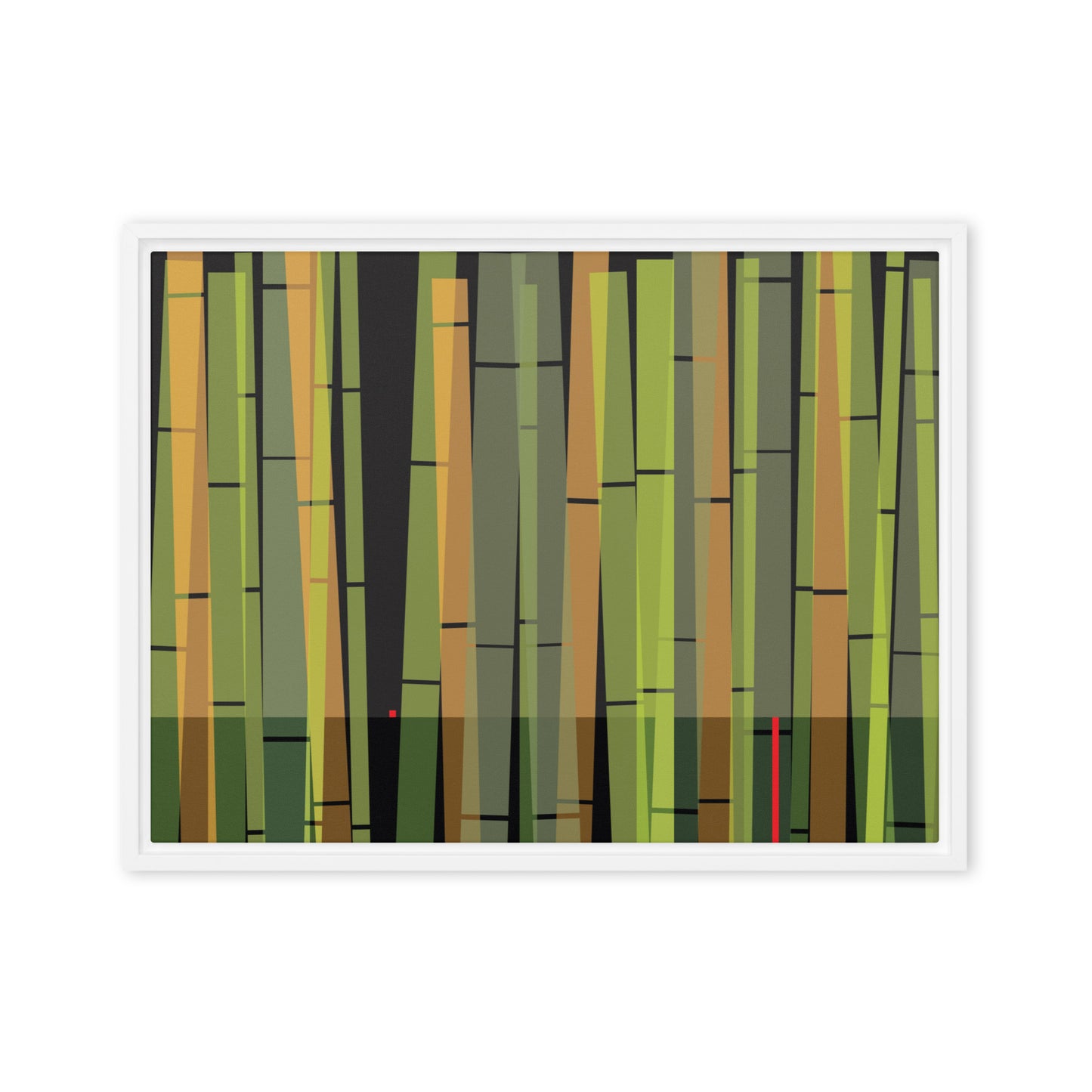 BambooScape by Damon Leverett | Framed canvas