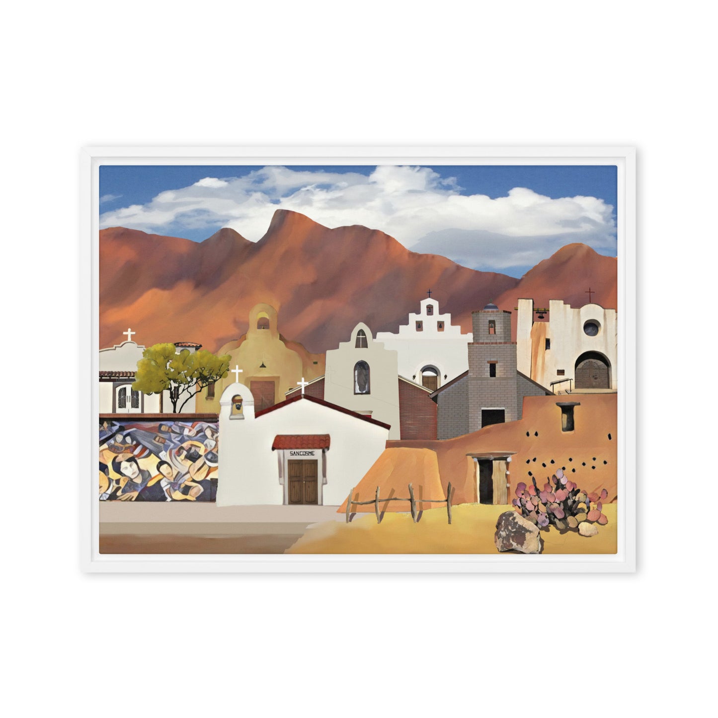 Churches, Chapels & Missions by Mike Berren | Framed canvas