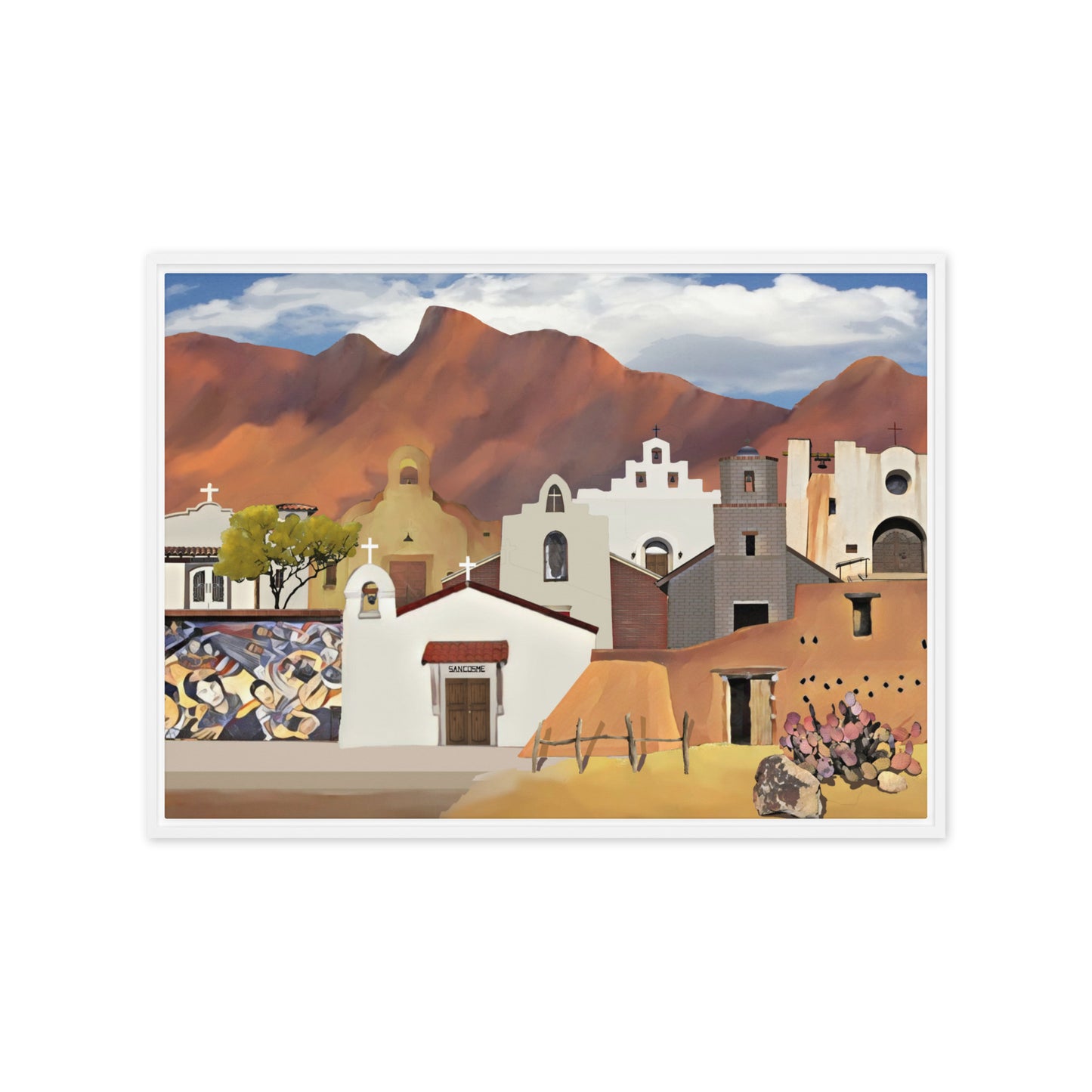 Churches, Chapels & Missions by Mike Berren | Framed canvas