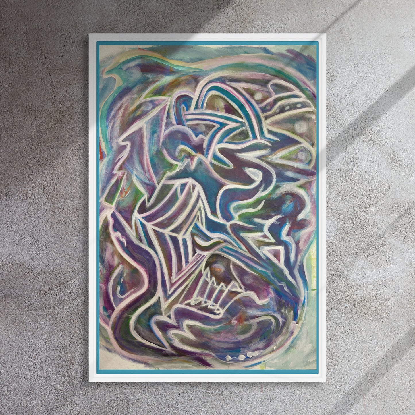 Nuroplasticity by Tyler Bentley | Framed canvas