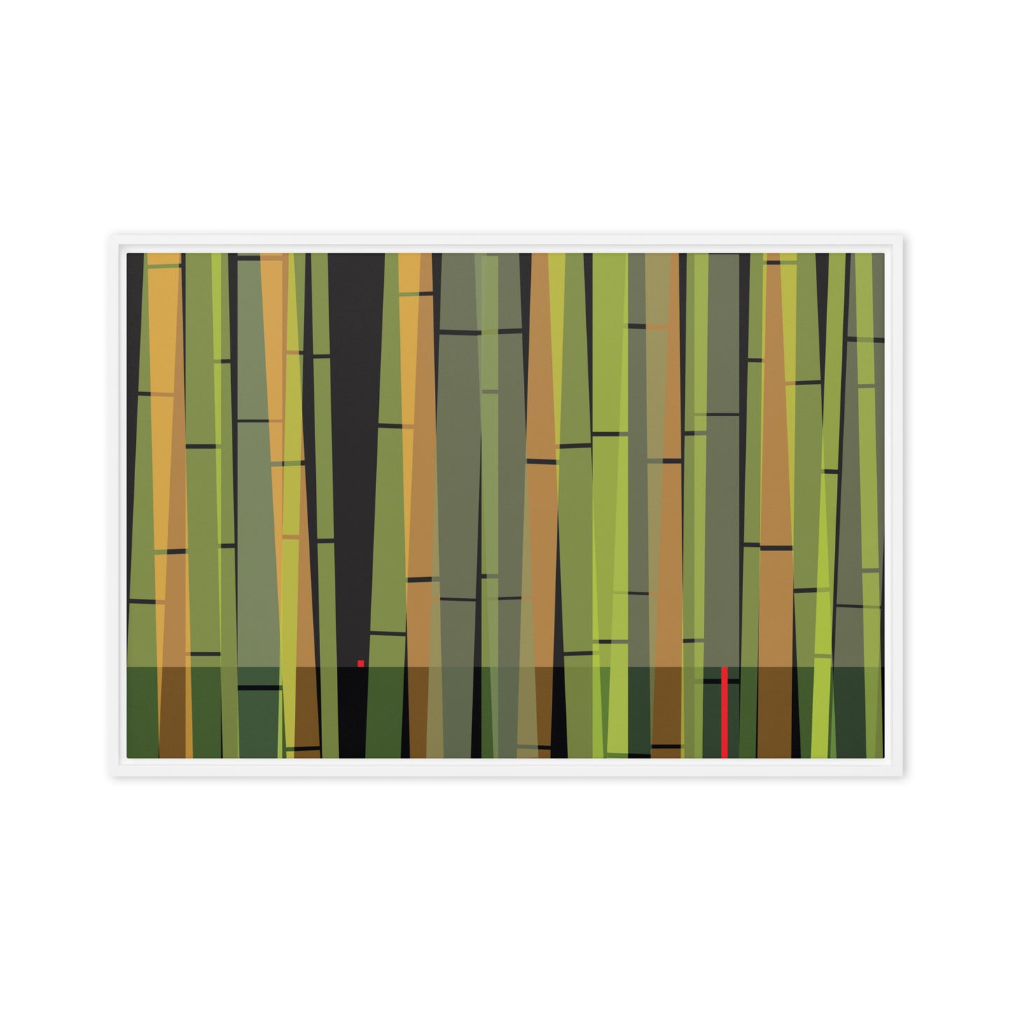 BambooScape by Damon Leverett | Framed canvas