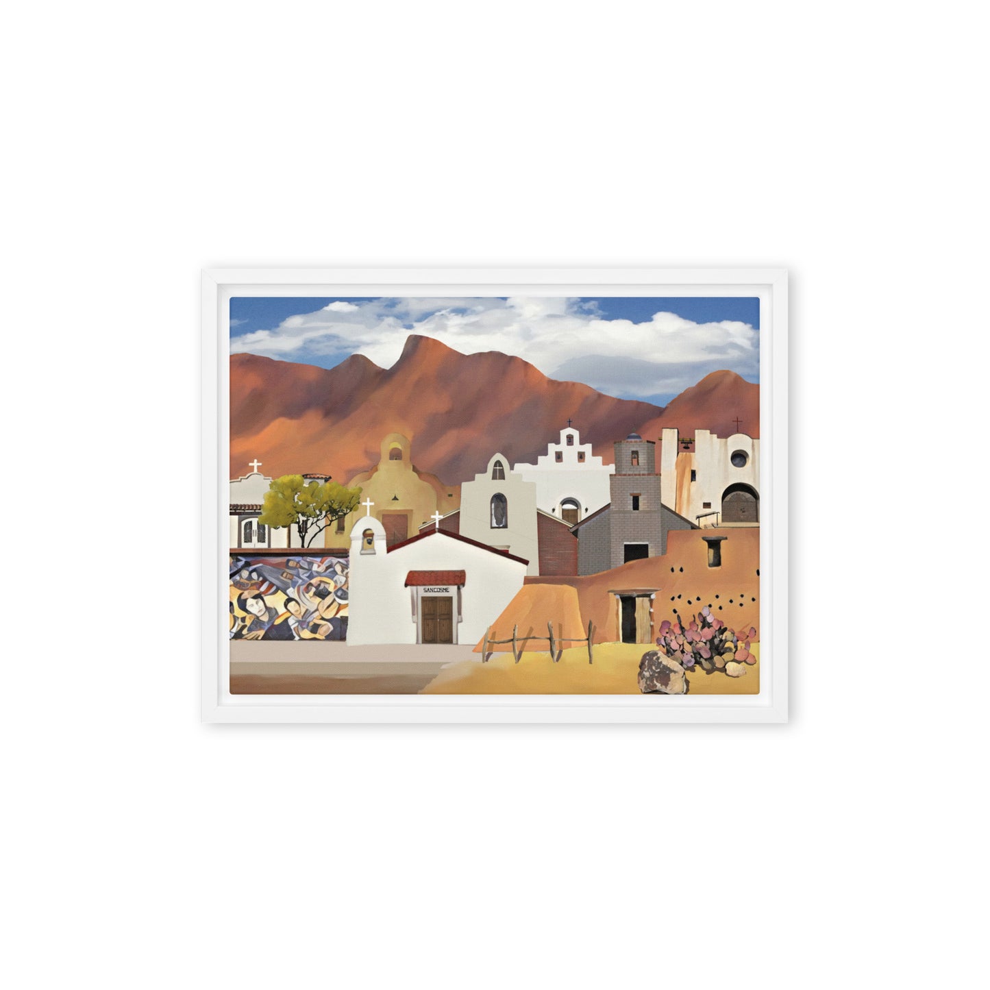 Churches, Chapels & Missions by Mike Berren | Framed canvas