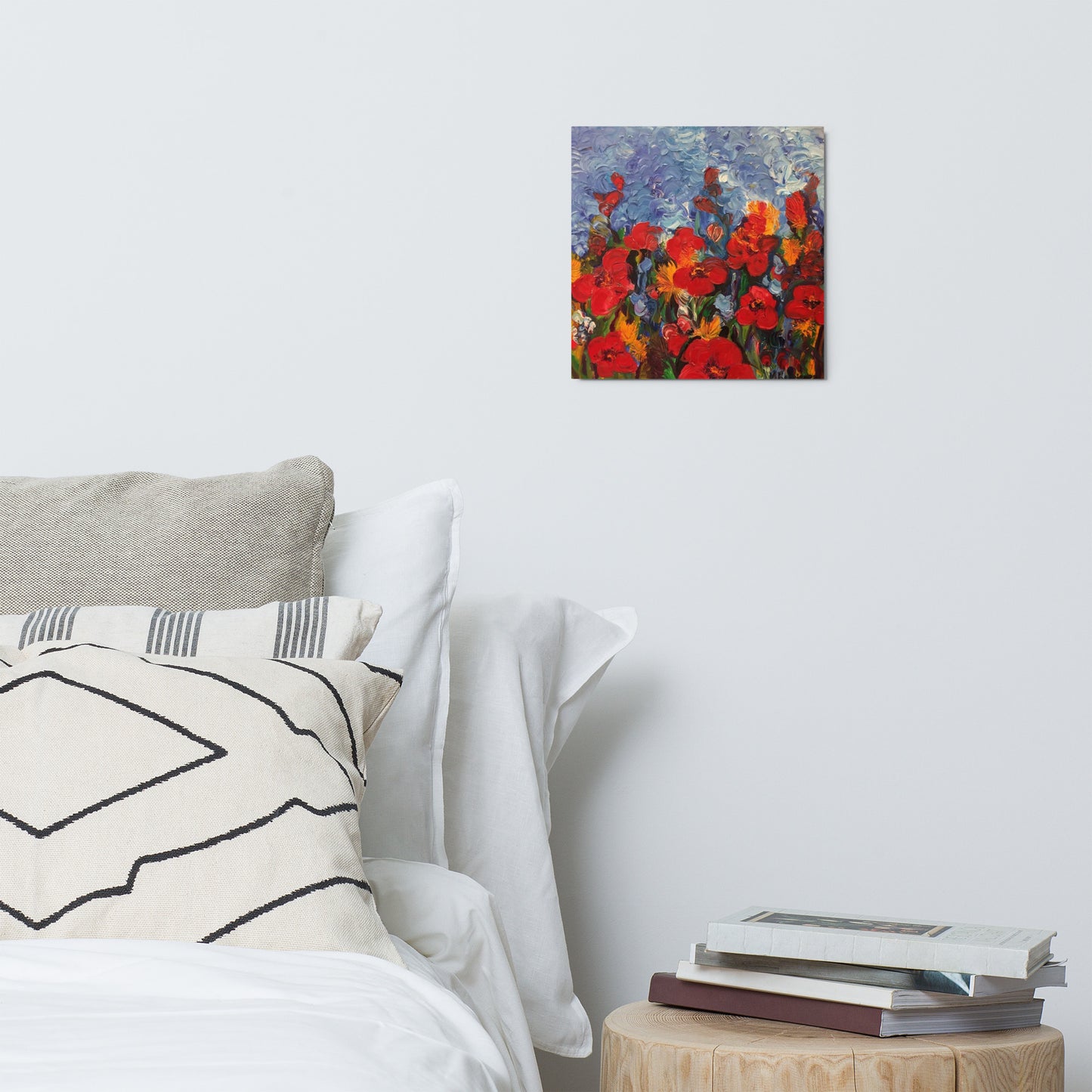 Field Of Poppies by Andrea Rodriguez | Glossy Metal Print