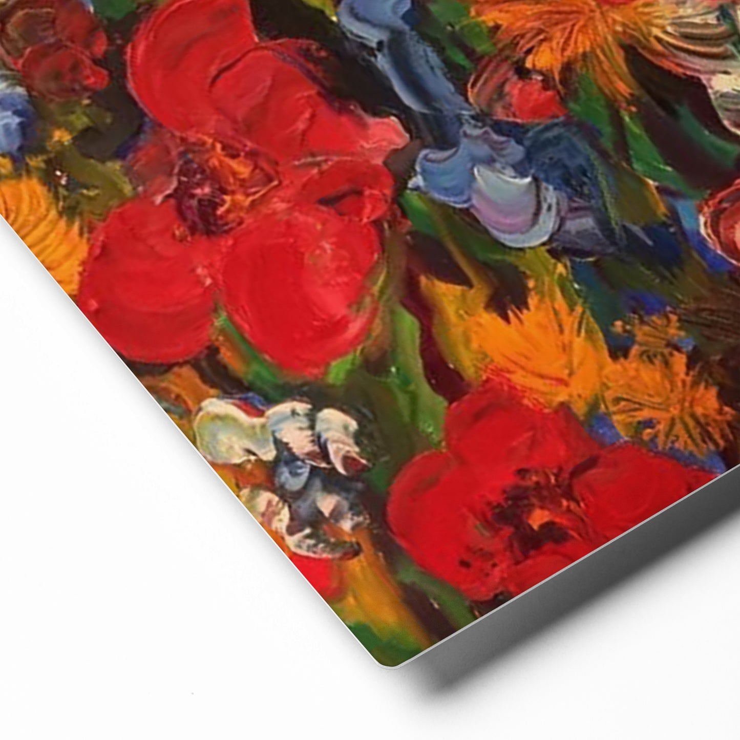 Field Of Poppies by Andrea Rodriguez | Glossy Metal Print