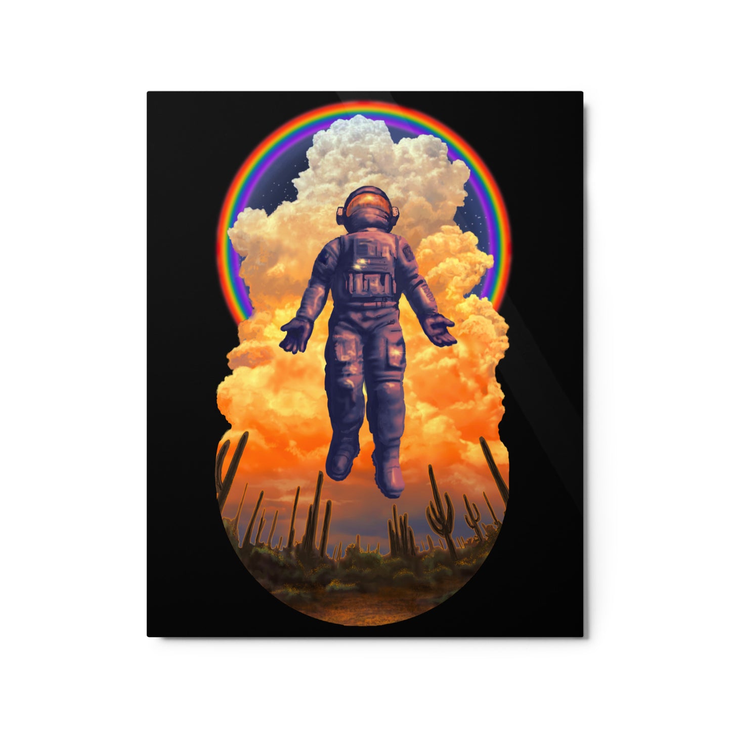 Spaceman Mural by Joe Pagac | Metal prints