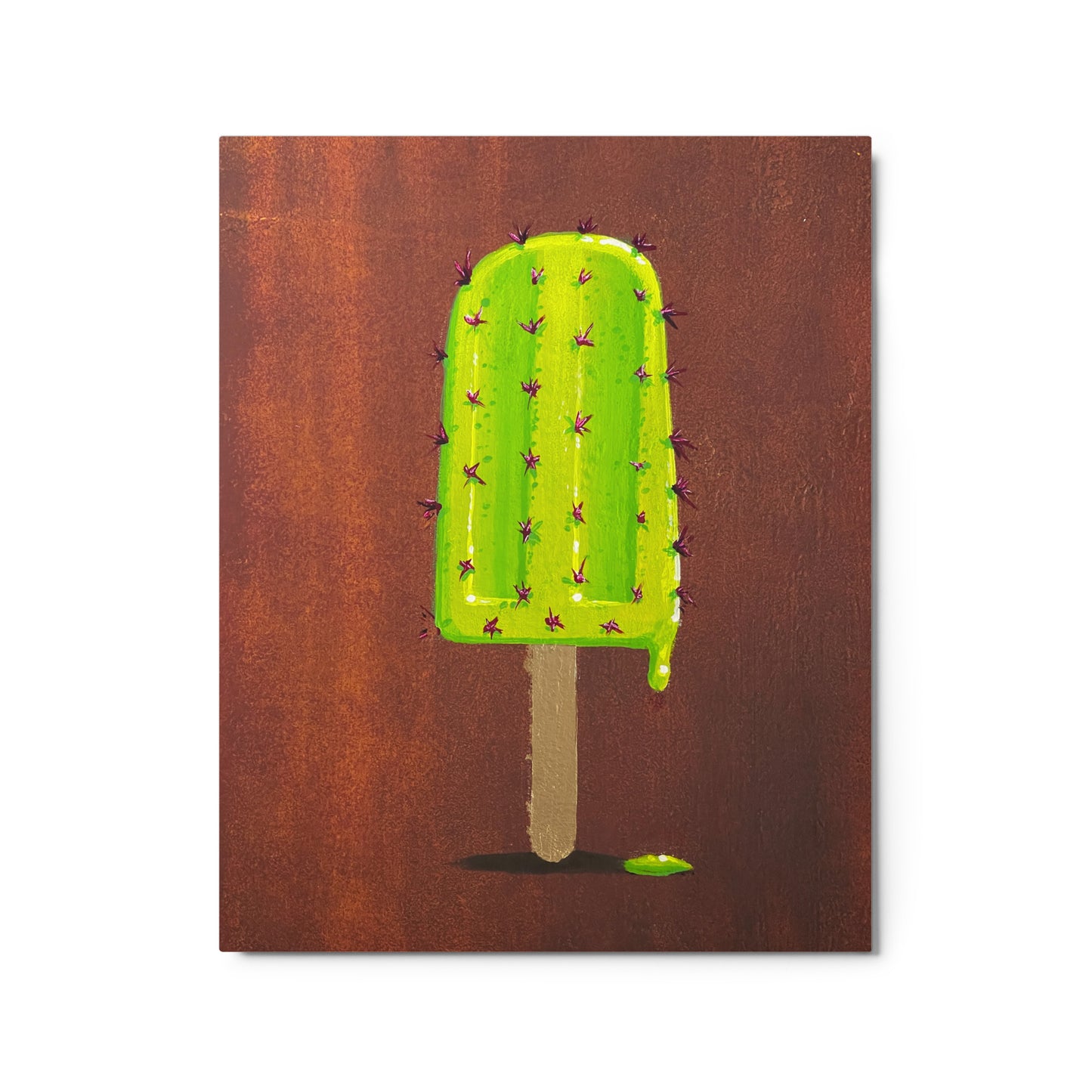 Prickly Pop by Ignacio Garcia | Glossy Metal Print