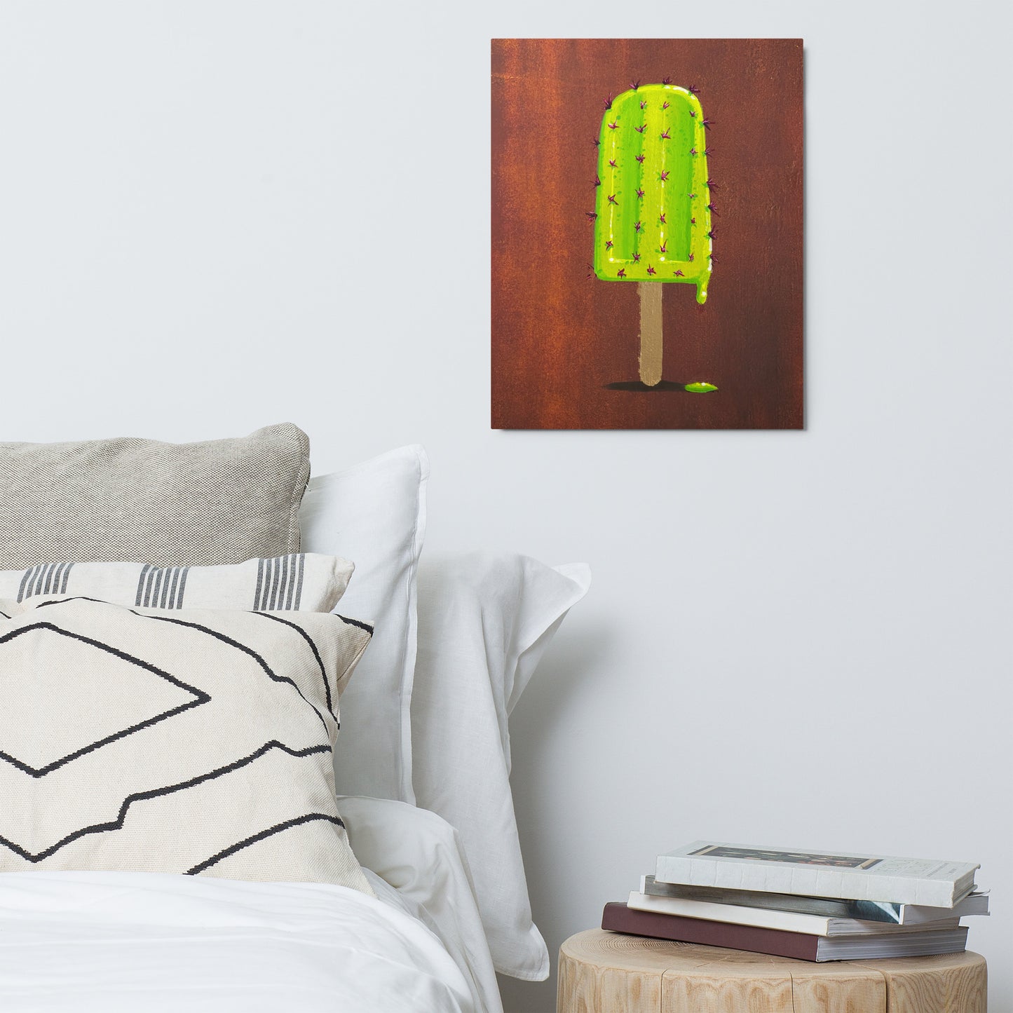 Prickly Pop by Ignacio Garcia | Glossy Metal Print