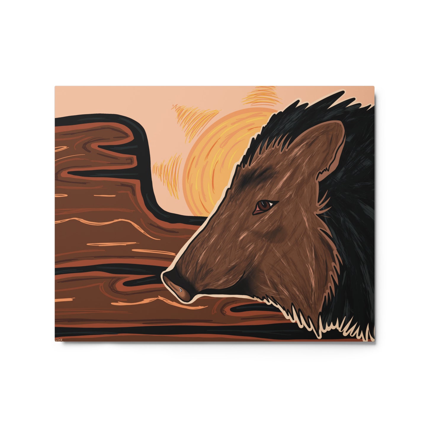 Javelina by Darby Hunter - Metal Prints