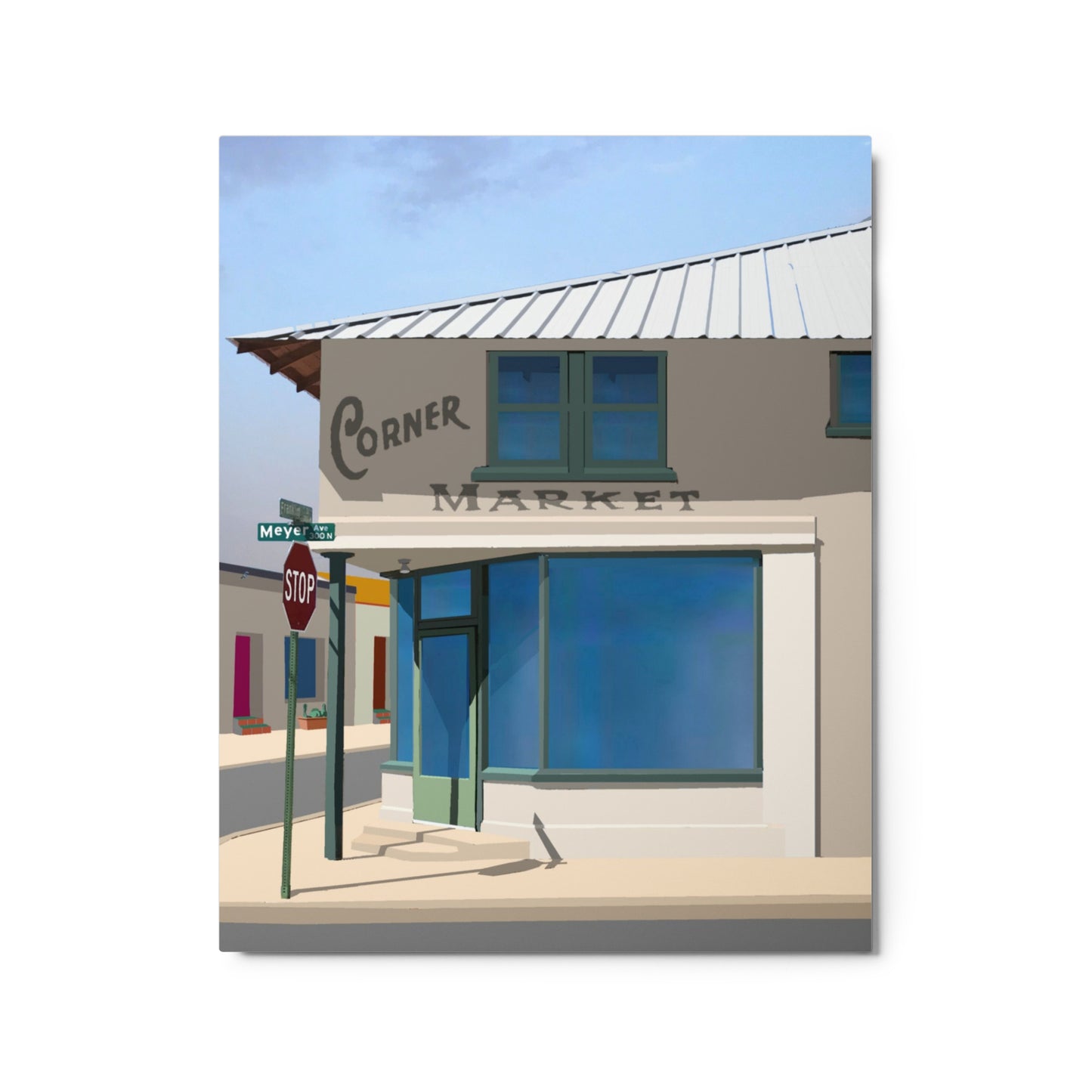 Corner Market by Mike Berren | Metal prints